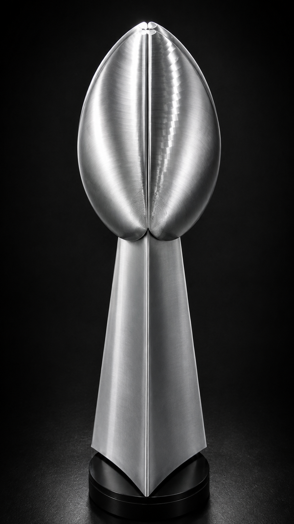 Denver Broncos championship trophy rear view