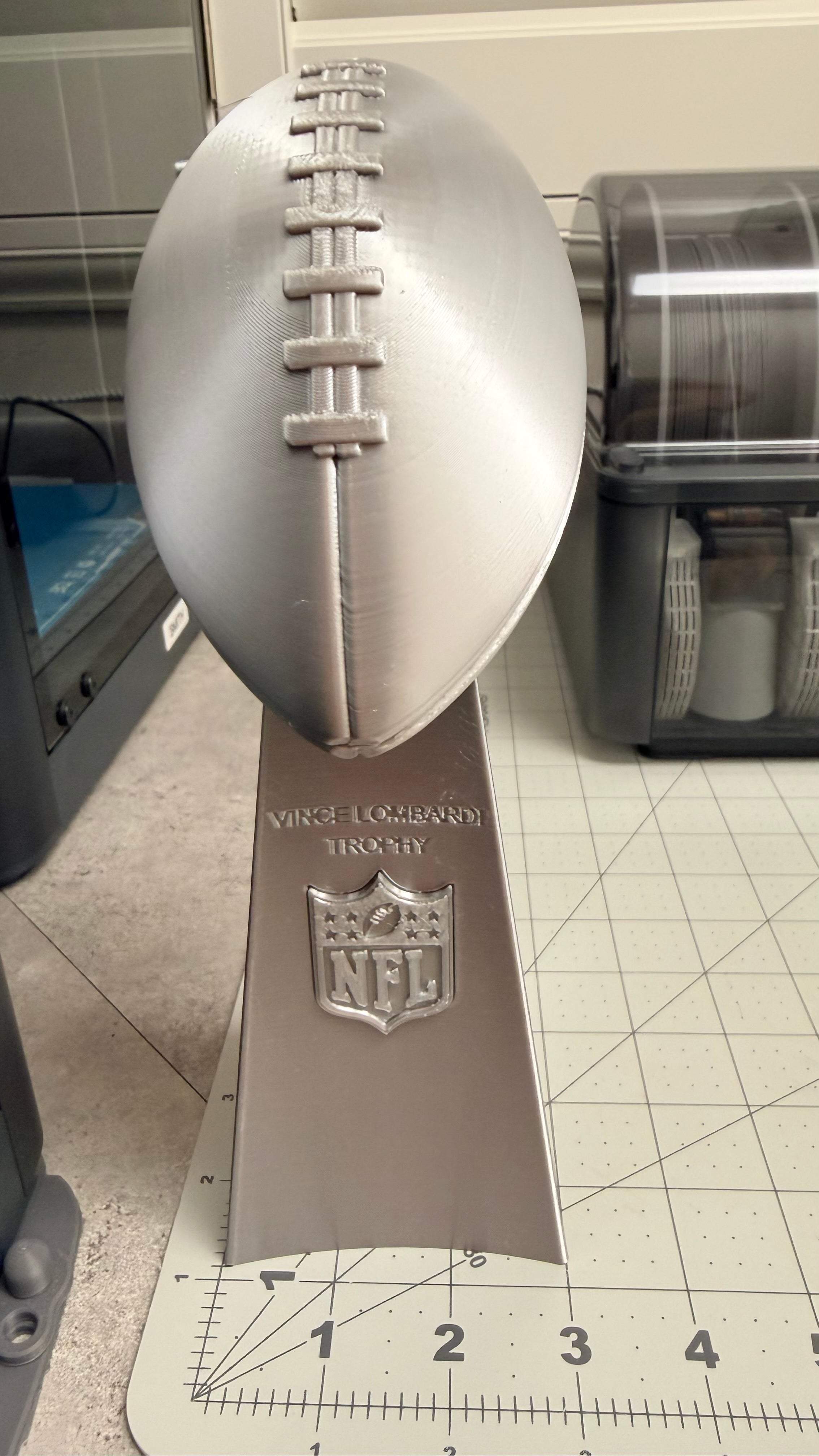 10 inch - Bookshelf Vince Lombardi Trophy Like - Desktop - Fantasy Football - Multiple Colors
