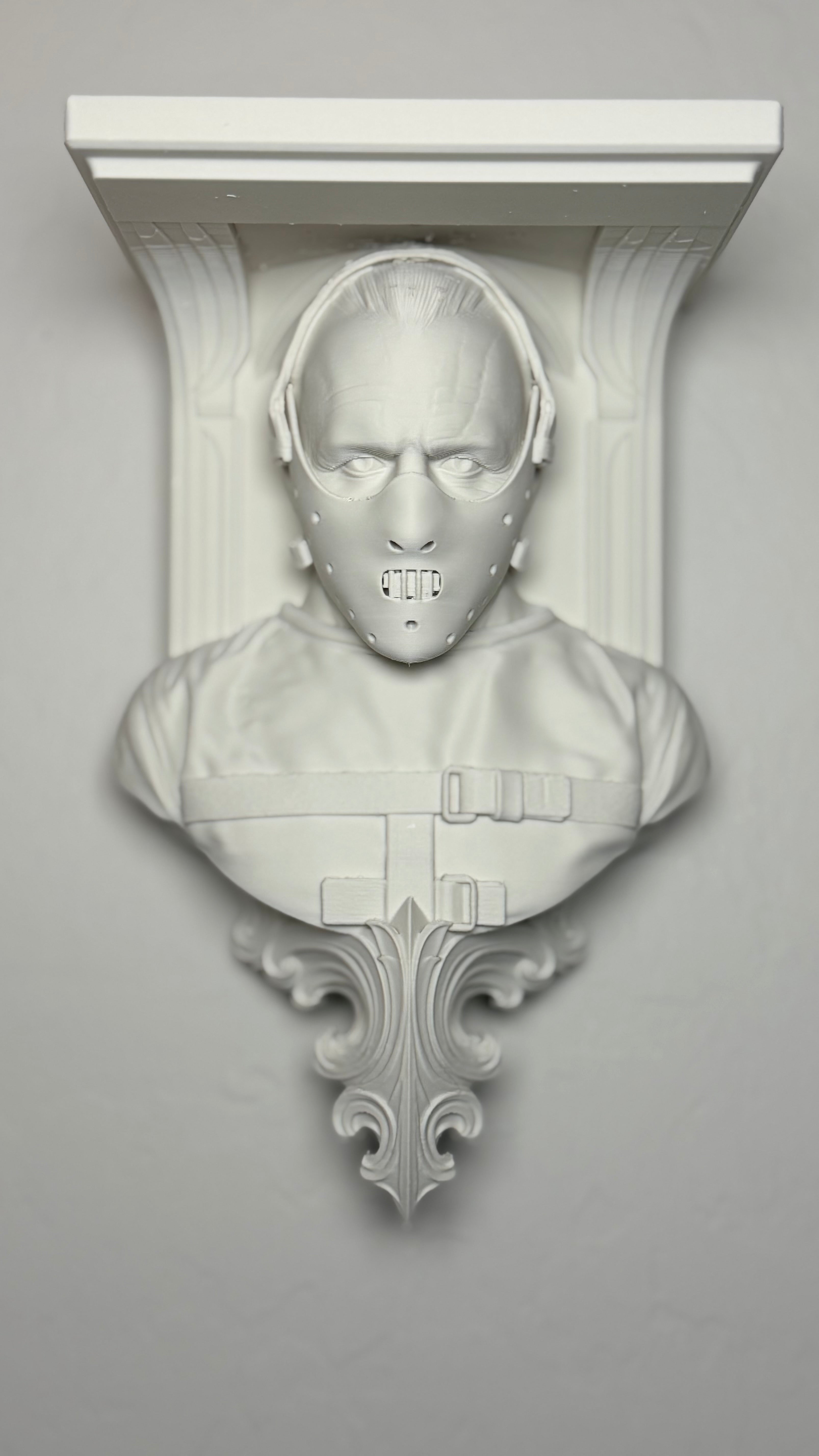 Horror Hannibal Lecter Like 6x5 Top Floating Wall Shelf Collectible