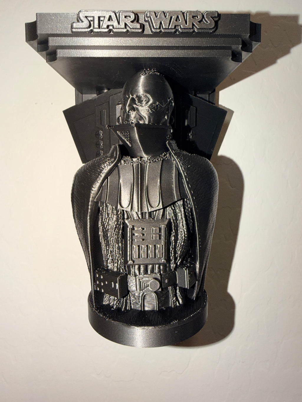 Star Wars - Darth Vader Unmasked - Star Destroyer Like Floating Wall Shelf Collectible