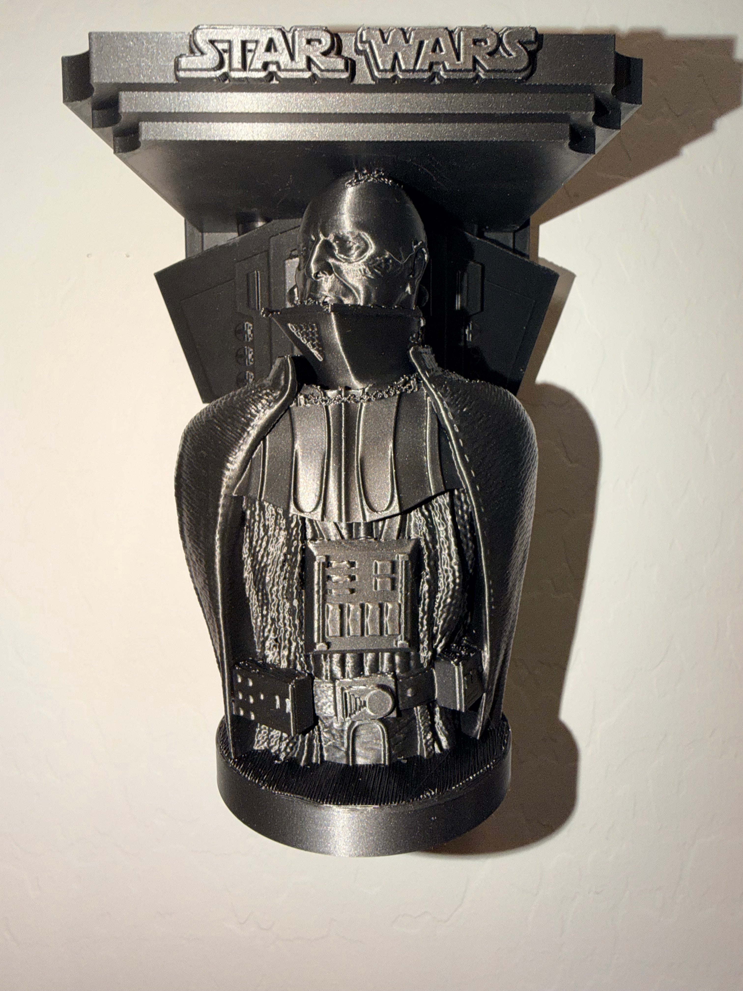 Star Wars - Darth Vader Unmasked - Star Destroyer Like Floating Wall Shelf Collectible