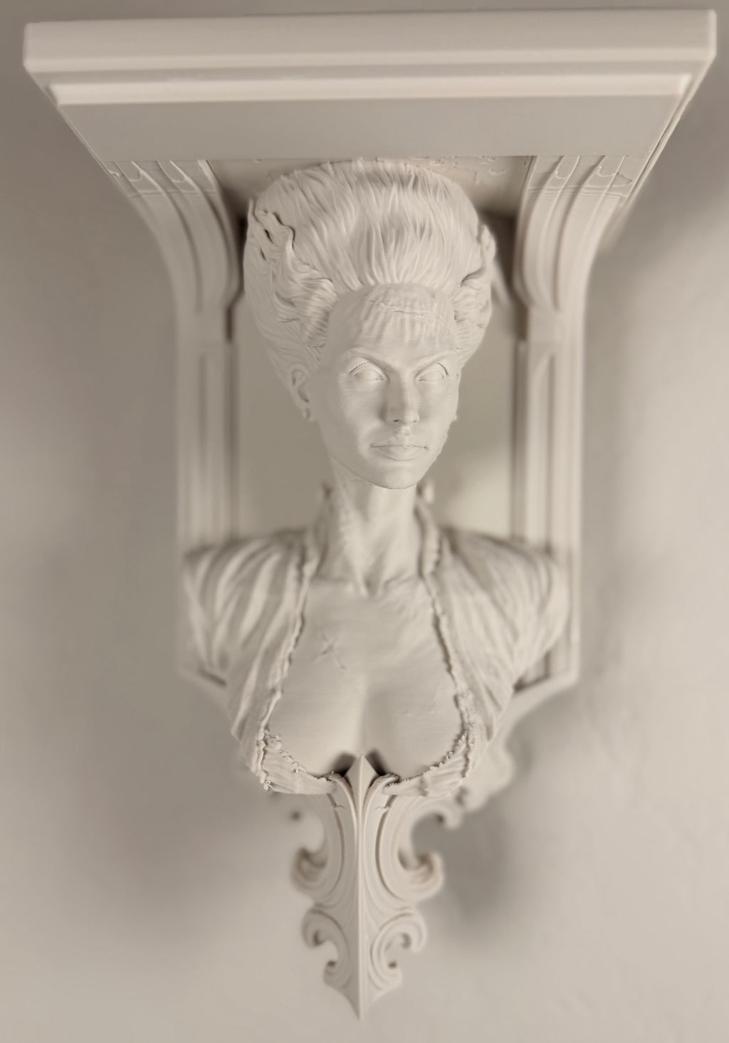 Horror Classic Bride of Frankenstein 6x5 Top Floating Wall Shelf Collectible