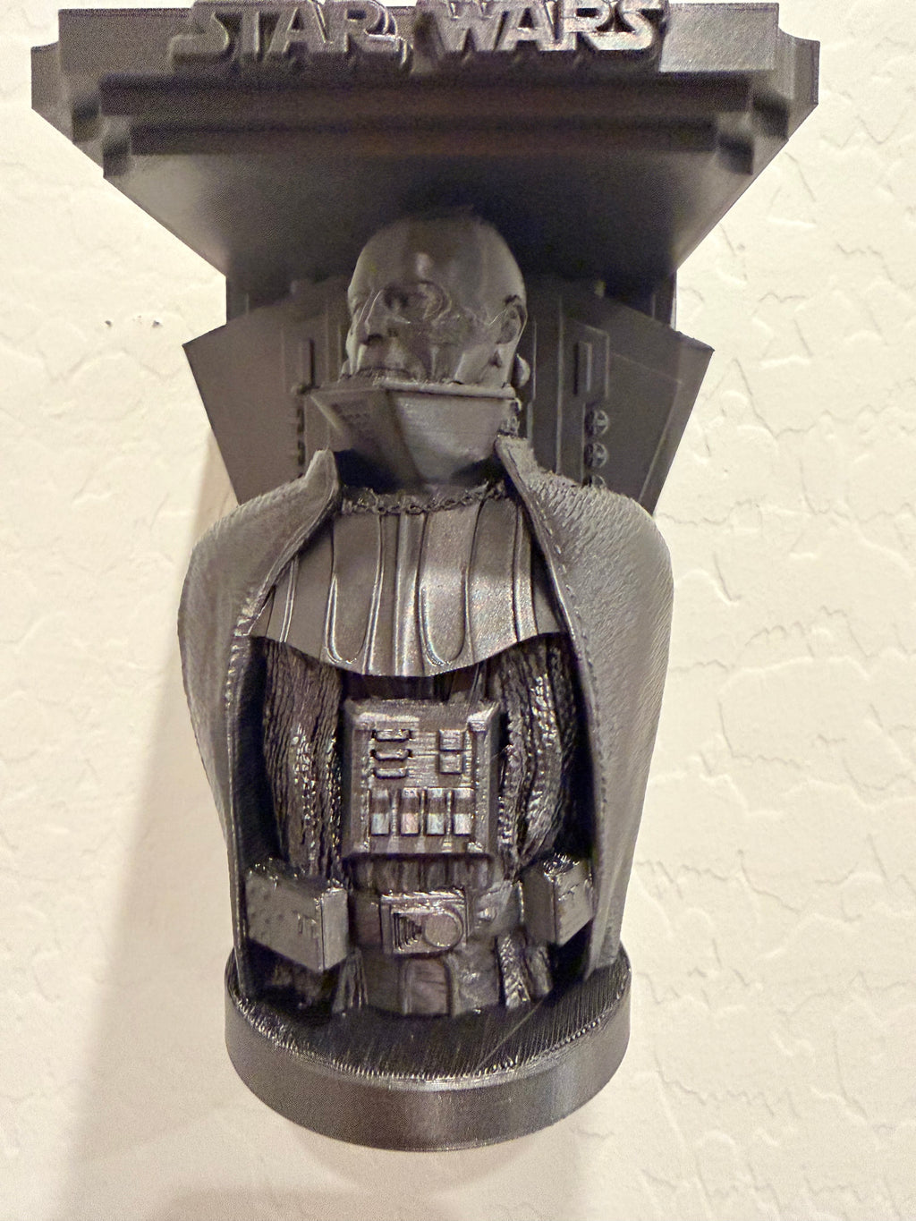 Star Wars - Darth Vader Unmasked - Star Destroyer Like Floating Wall Shelf Collectible