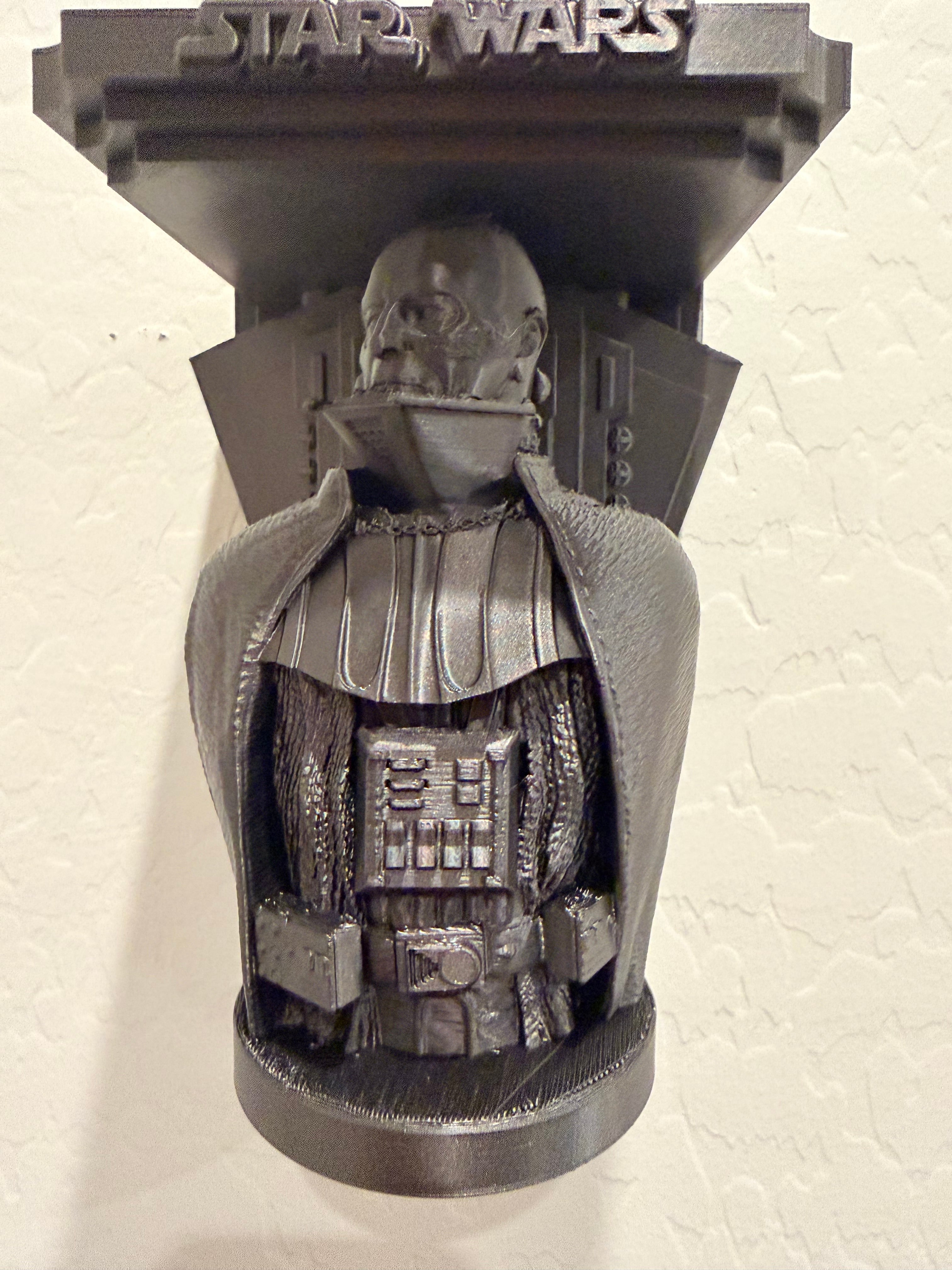 Star Wars - Darth Vader Unmasked - Star Destroyer Like Floating Wall Shelf Collectible