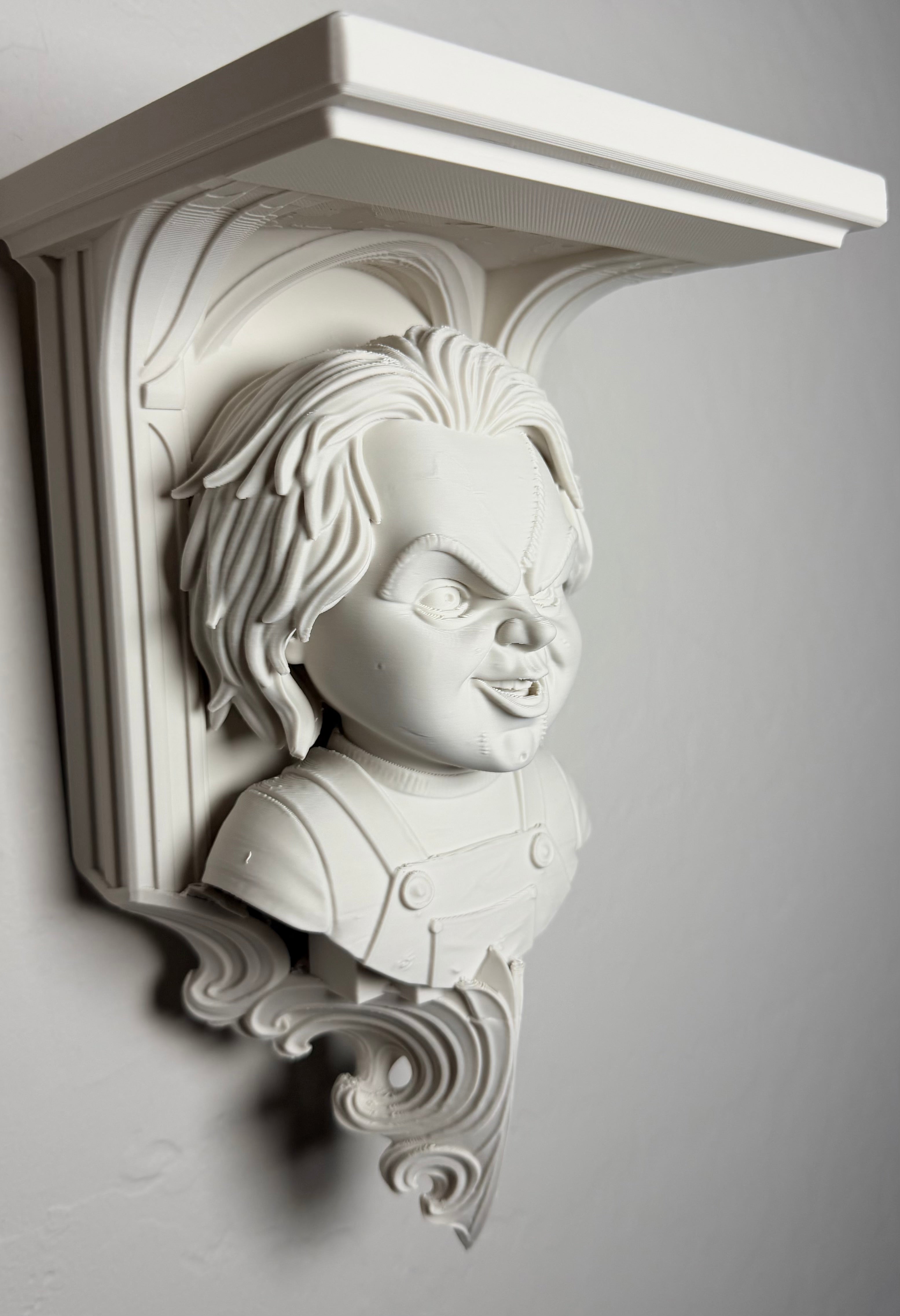 Horror Chucky 6x5 Top Floating Wall Shelf Collectible