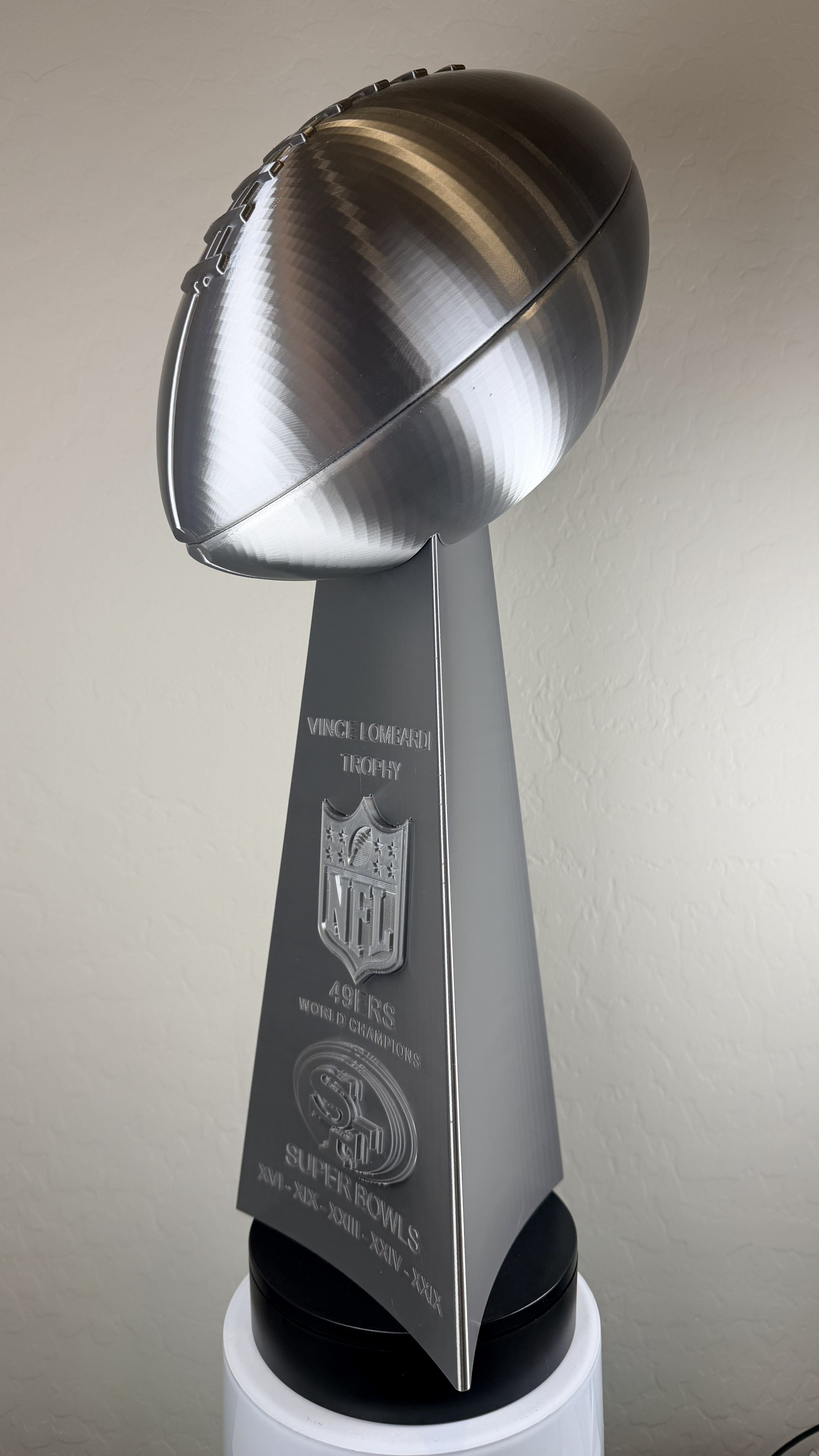 Custom 20 inch Lombardi Trophy San Francisco 49ers - ALL Superbowls