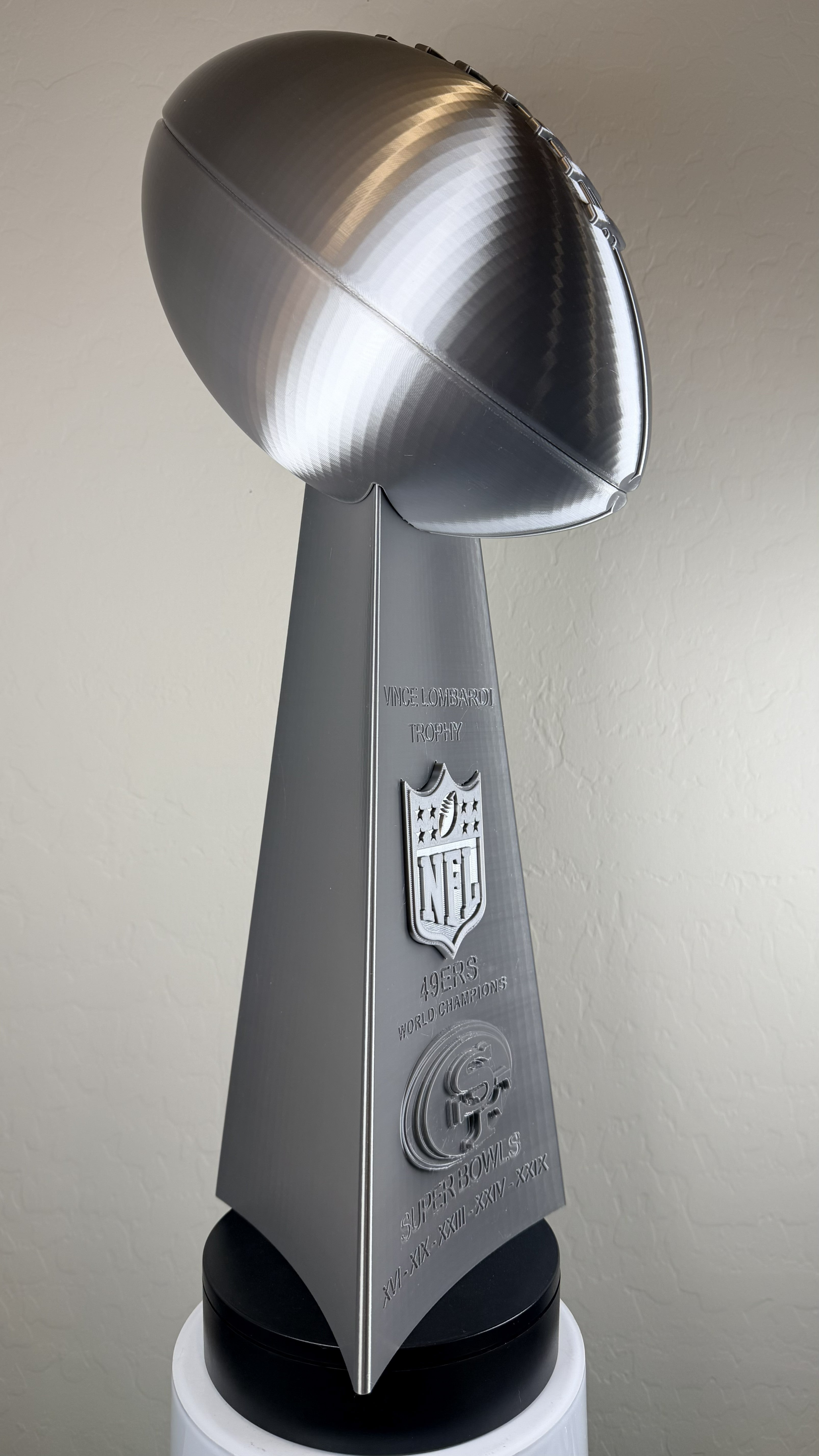 Custom 20 inch Lombardi Trophy San Francisco 49ers - ALL Superbowls