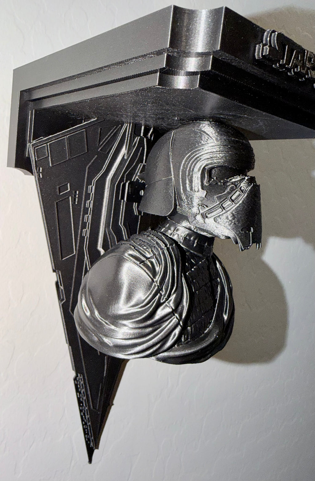 Star Wars - Kylo Ren Masked Resurgent Destroyer Like Floating Wall Shelf Decor Collectible