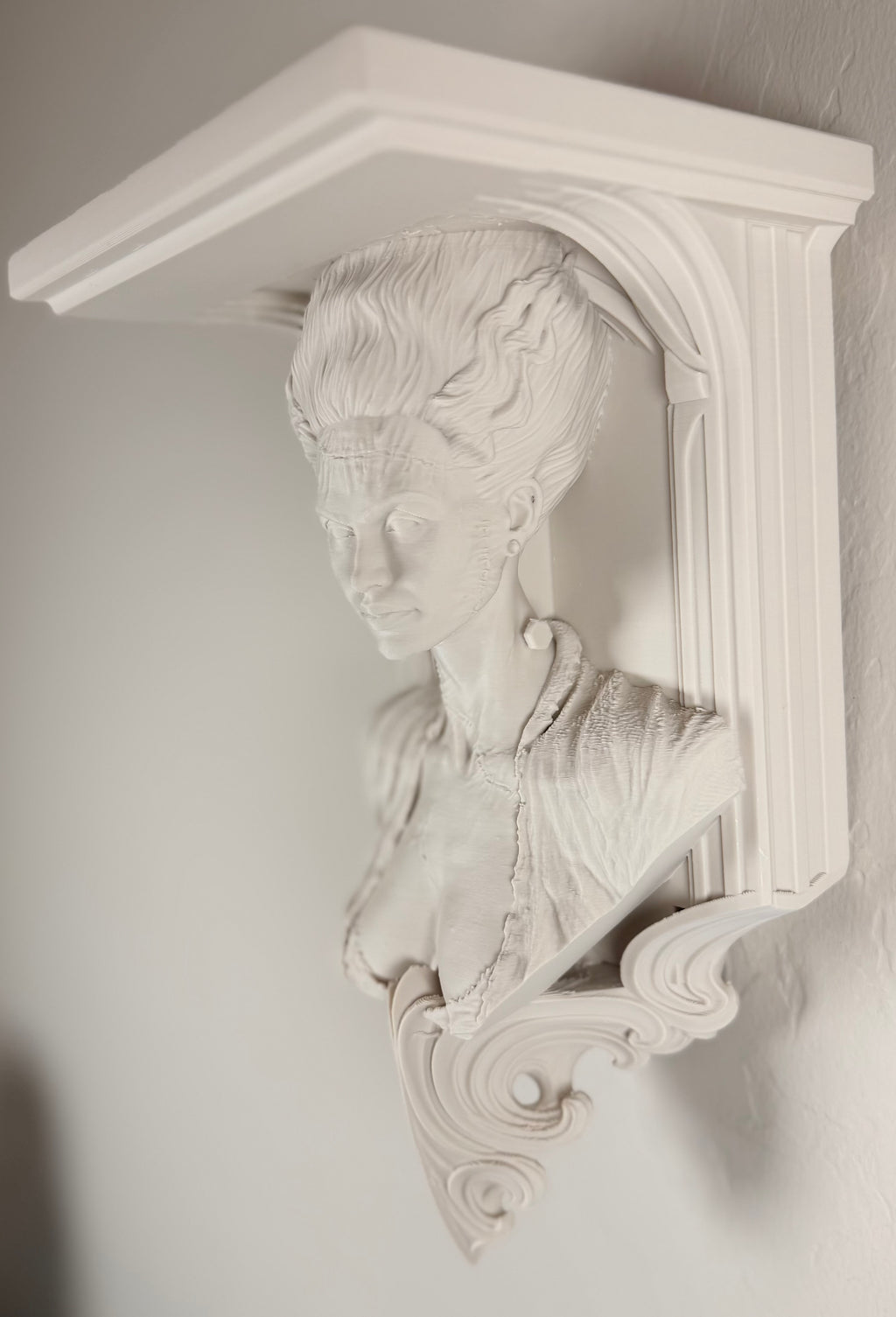 Horror Classic Bride of Frankenstein 6x5 Top Floating Wall Shelf Collectible