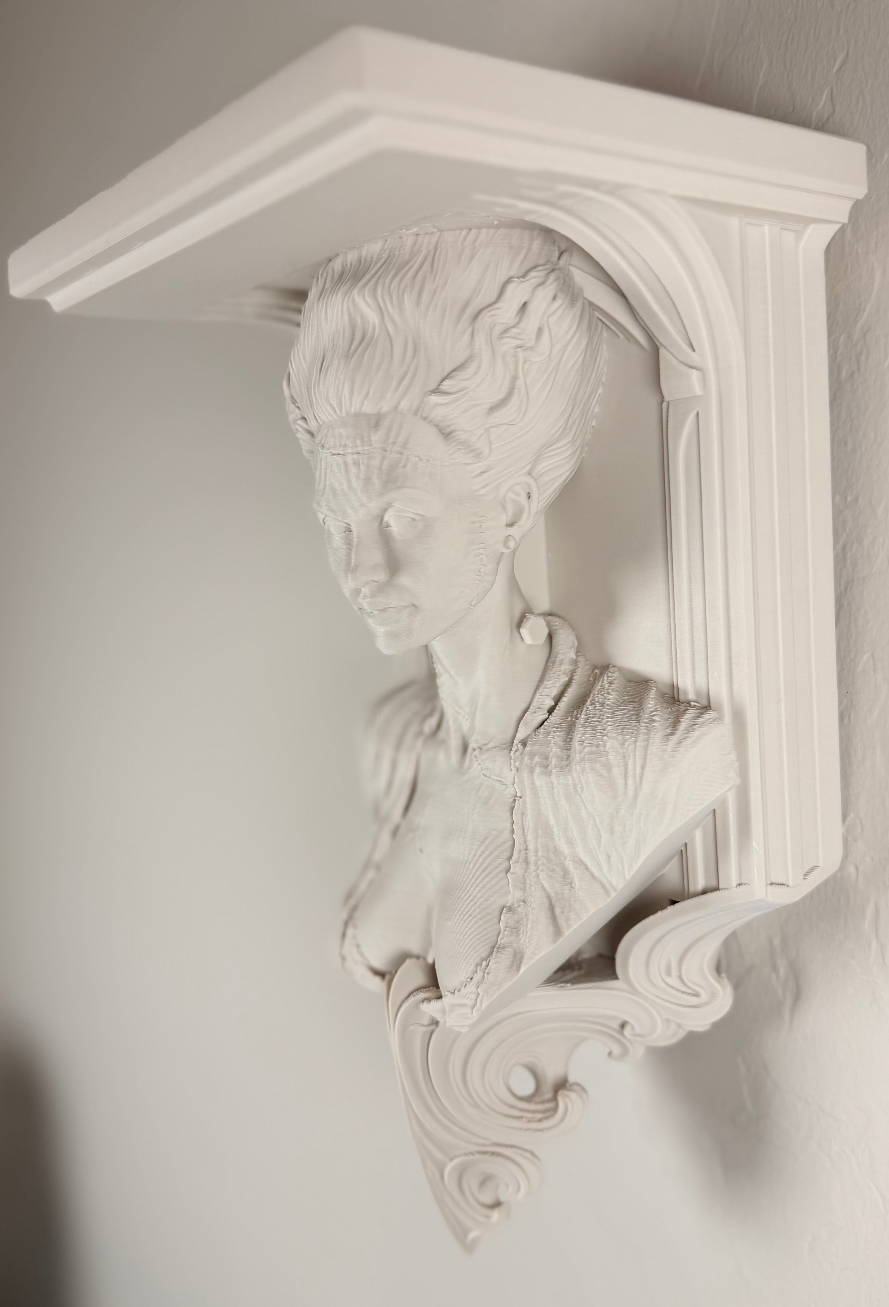 Horror Classic Bride of Frankenstein 6x5 Top Floating Wall Shelf Collectible