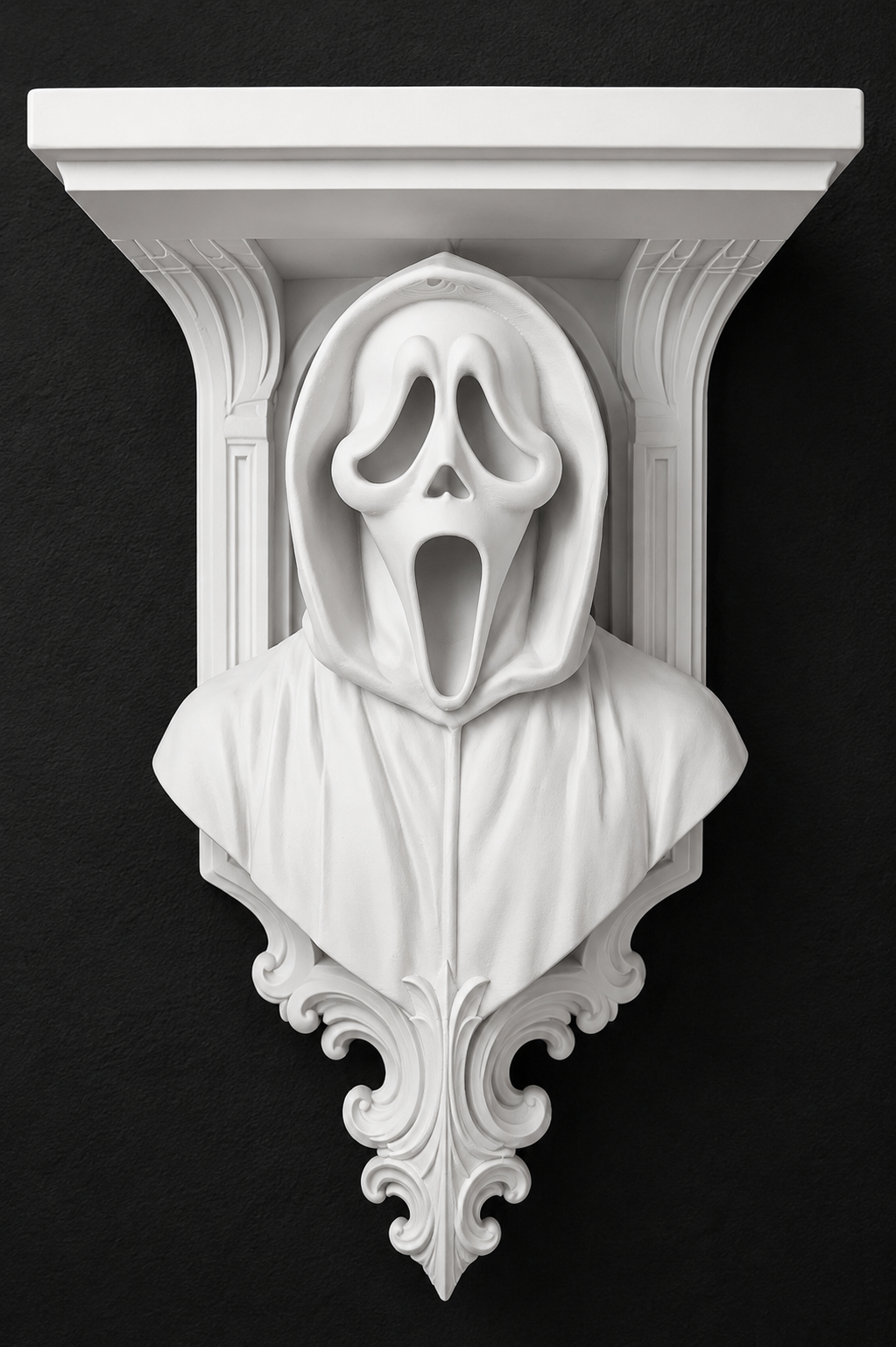 Horror Scream Ghostface Like 6x5 Top Floating Wall Shelf Collectible