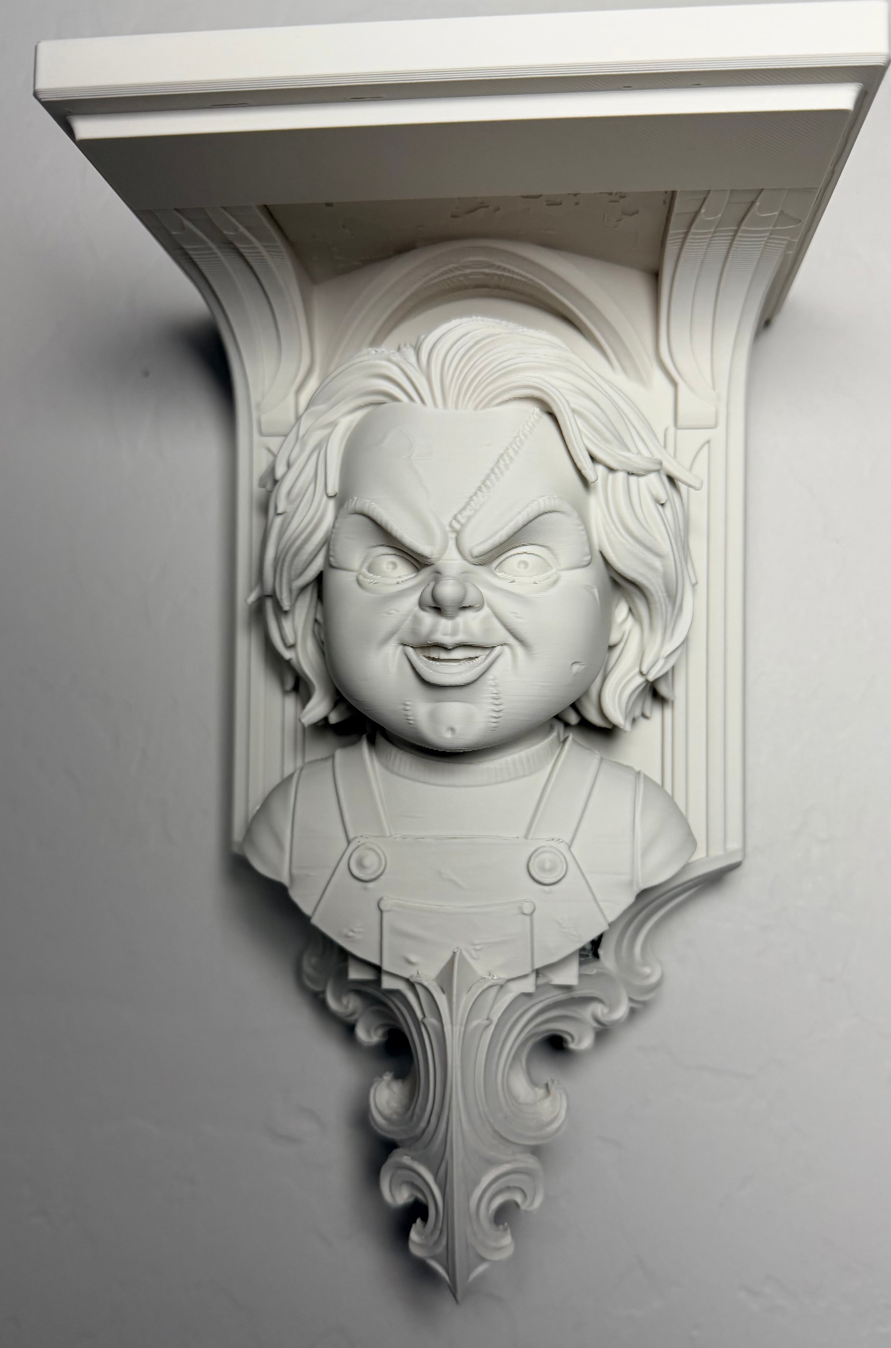 Horror Chucky 6x5 Top Floating Wall Shelf Collectible