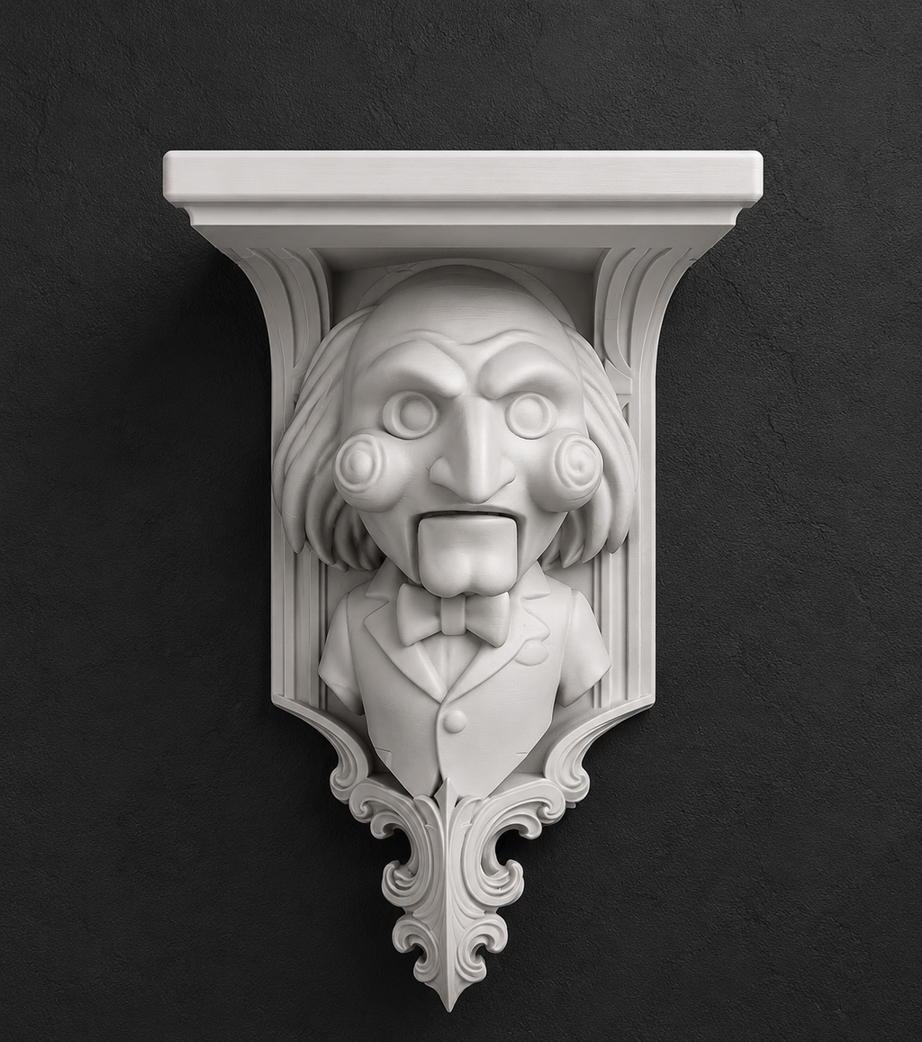 Horror SAW Billy The Puppet 6x5 Top Wall Shelf Collectible