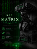 The Matrix Trilogy Neo Like 5x5 Top Floating Wall Shelf Collectible