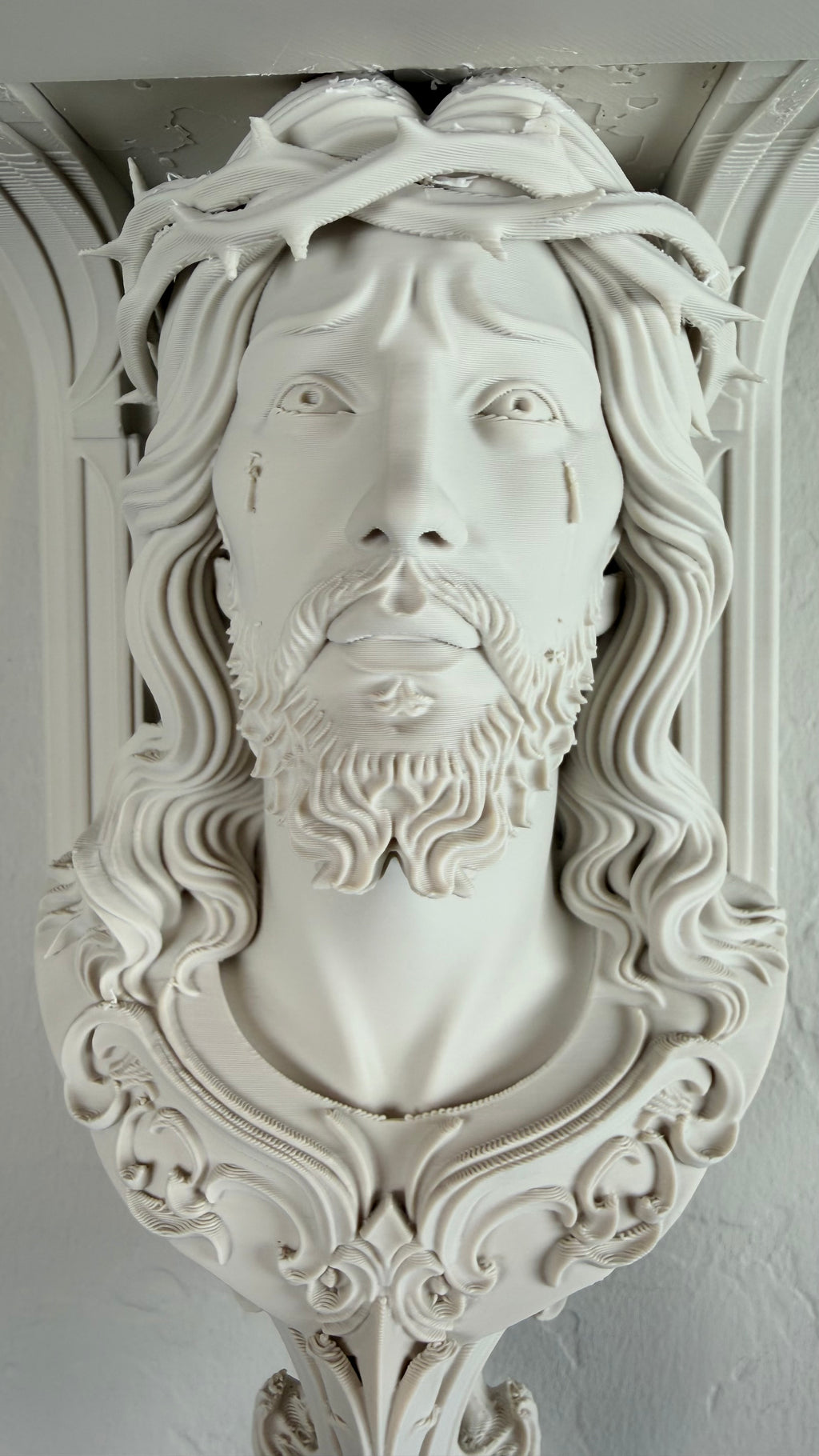 Religious Jesus Christ Portrait Like 6x5 Top Floating Wall Shelf