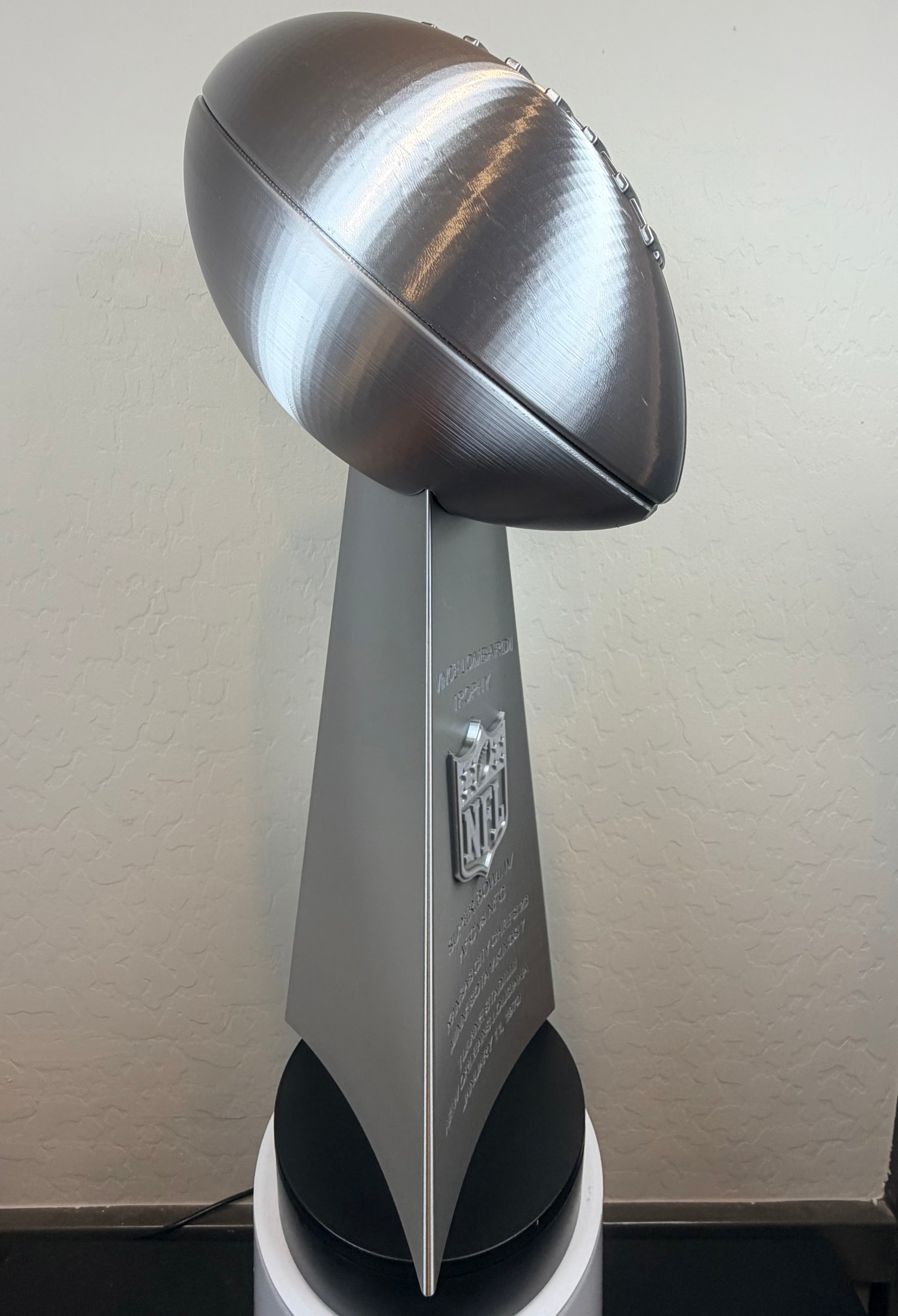 19 inch - Fully Customized Superbowl Vince Lombardi Trophy Like - ANY SB Game, Team, Year ** FREE SHIPPING **