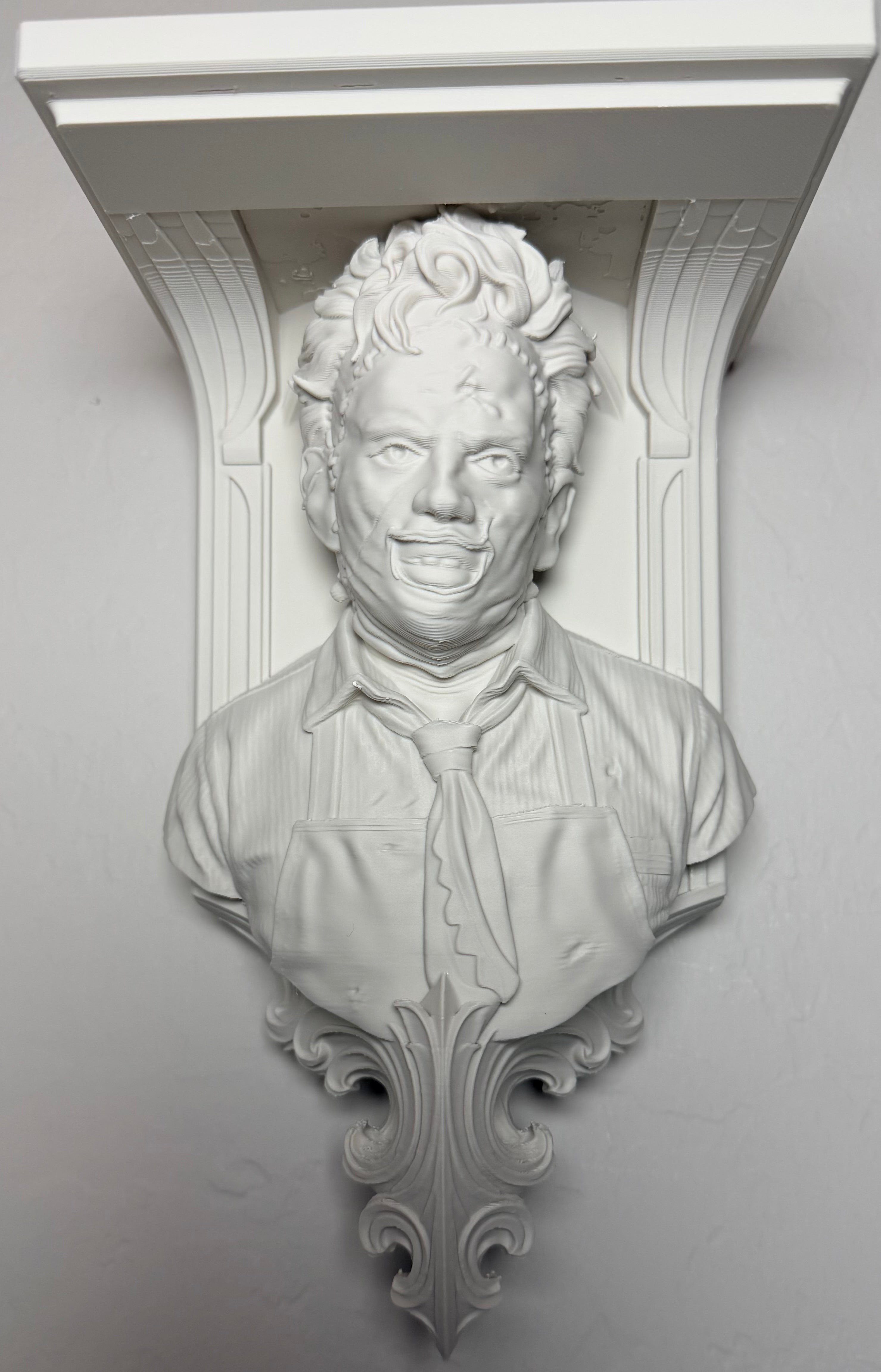 Horror Leatherface Like 6x5 Top Floating Wall Shelf Collectible