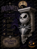 Horror Nightmare Before Christmas Jack Skellington 6x5 Top Wall Shelf Collectible