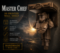 HALO Master Chief UNSC Pillar Of Autumn Like 7x7 Wall Shelf Collectible