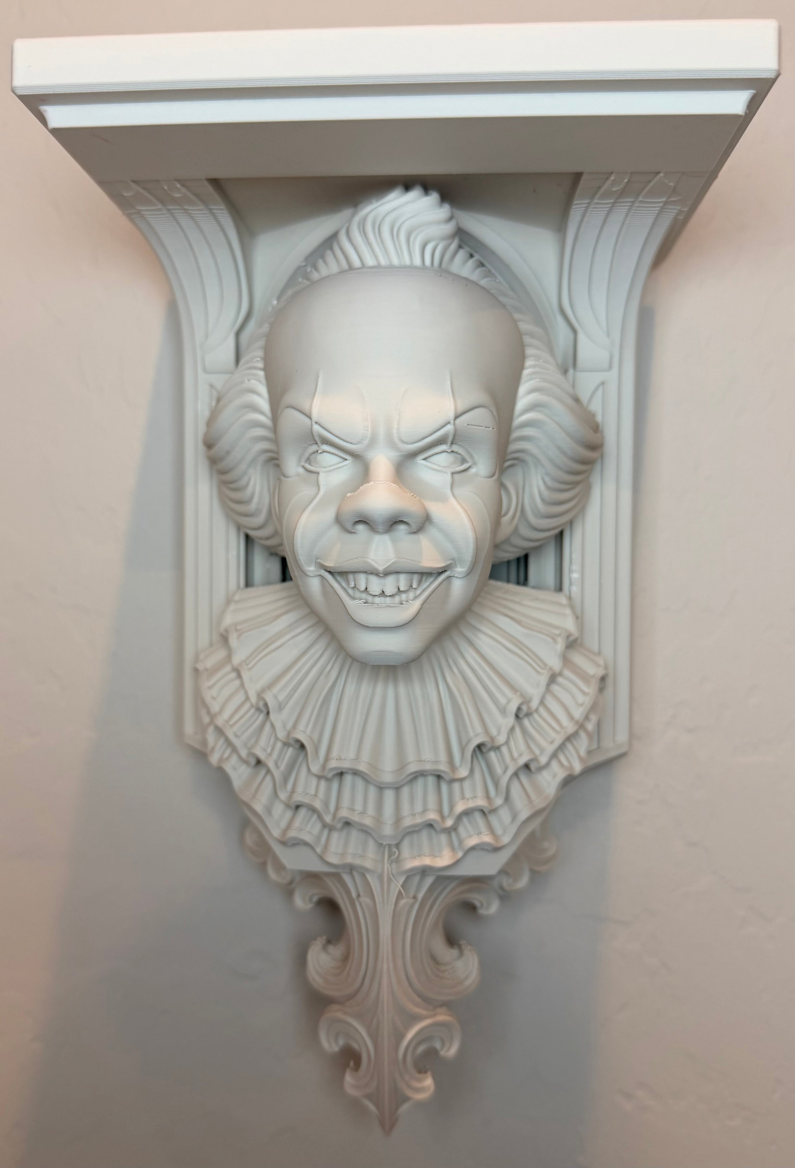 Horror It Pennywise 6x5 Top Floating Wall Shelf Collectible