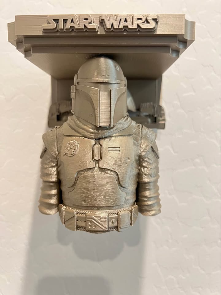 Star Wars - Boba Fett Slave 1 Like Floating Wall Shelf Decor Collectible