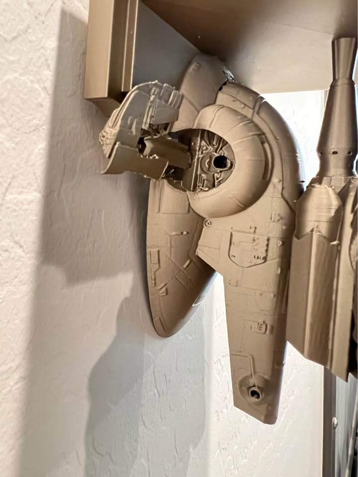 Star Wars - Boba Fett Slave 1 Like Floating Wall Shelf Decor Collectible