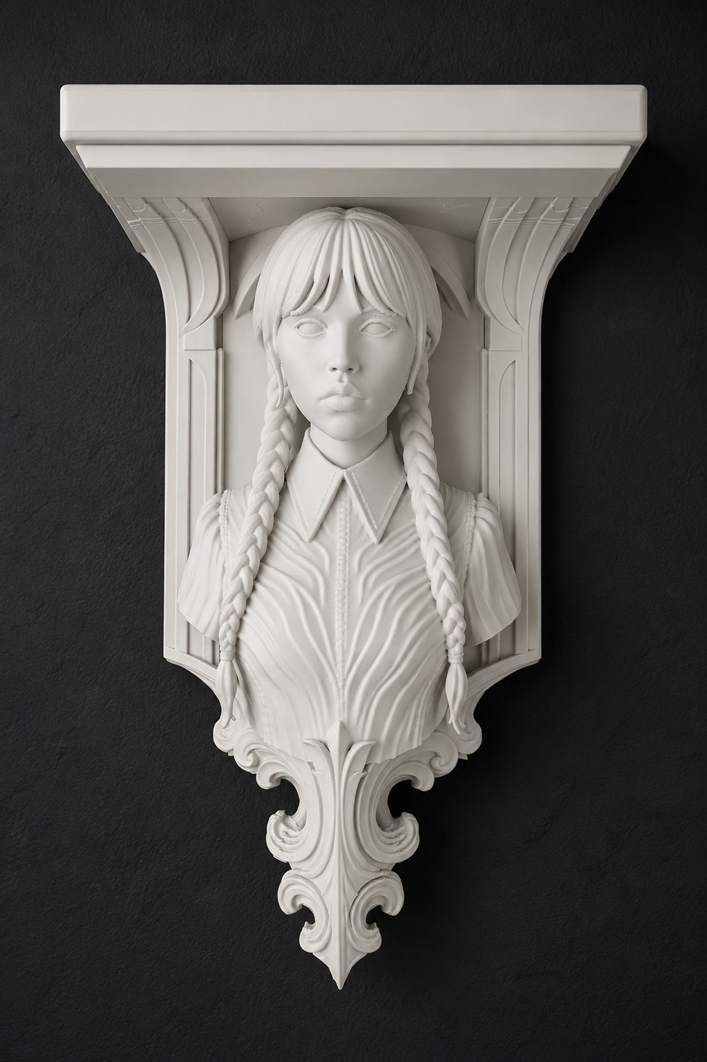 Horror Adam’s Family Wednesday 6x5 Top Wall Shelf Collectible
