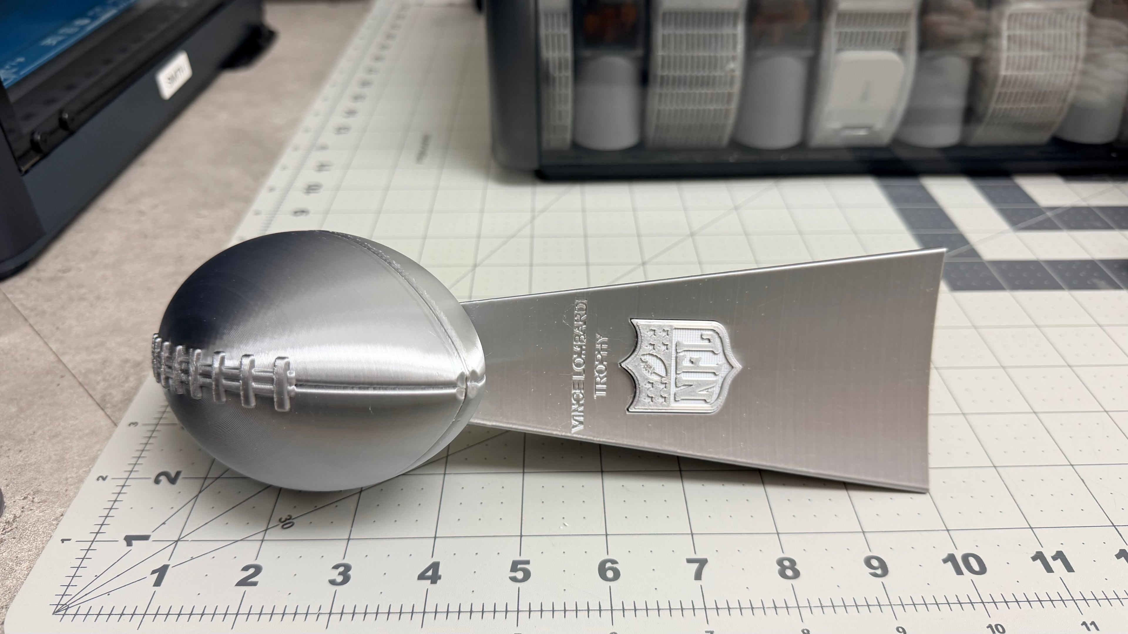 10 inch - Bookshelf Vince Lombardi Trophy Like - Desktop - Fantasy Football - Multiple Colors