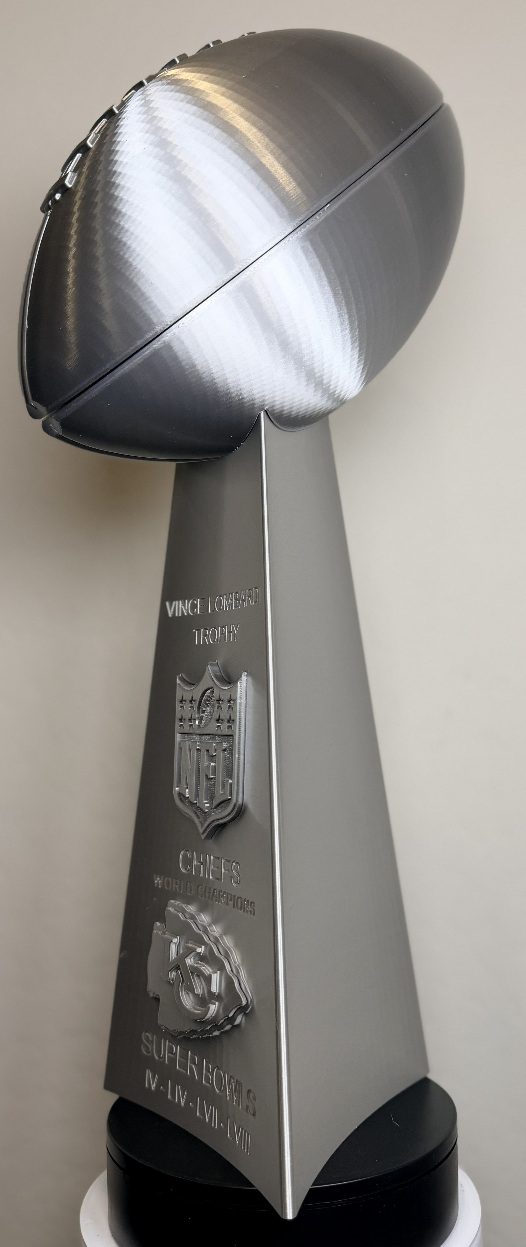 Custom 20 inch Lombardi Trophy Kansas City Chiefs - ALL Superbowls