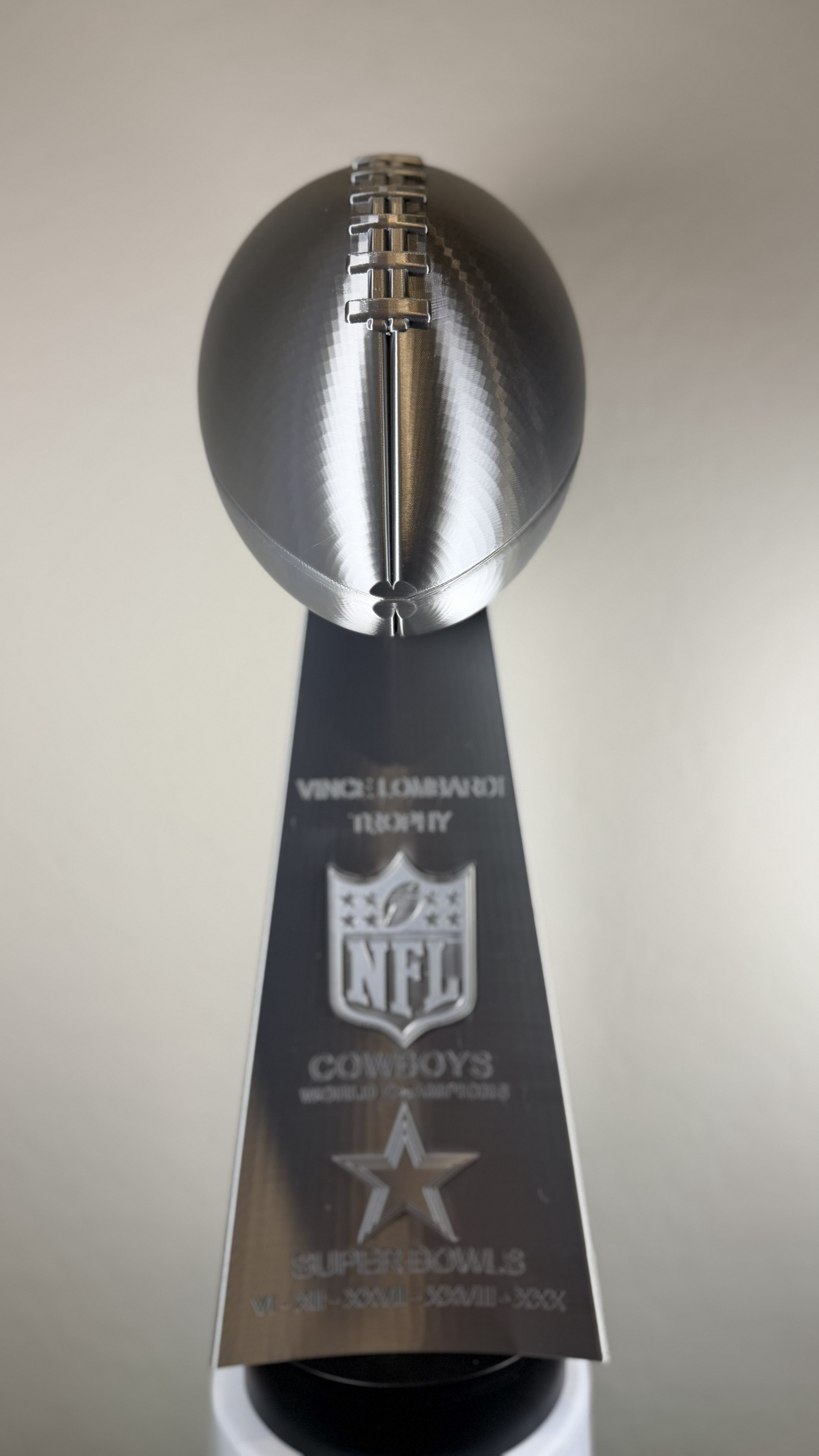 Custom 20 inch Lombardi Trophy Dallas Cowboys - ALL Superbowls