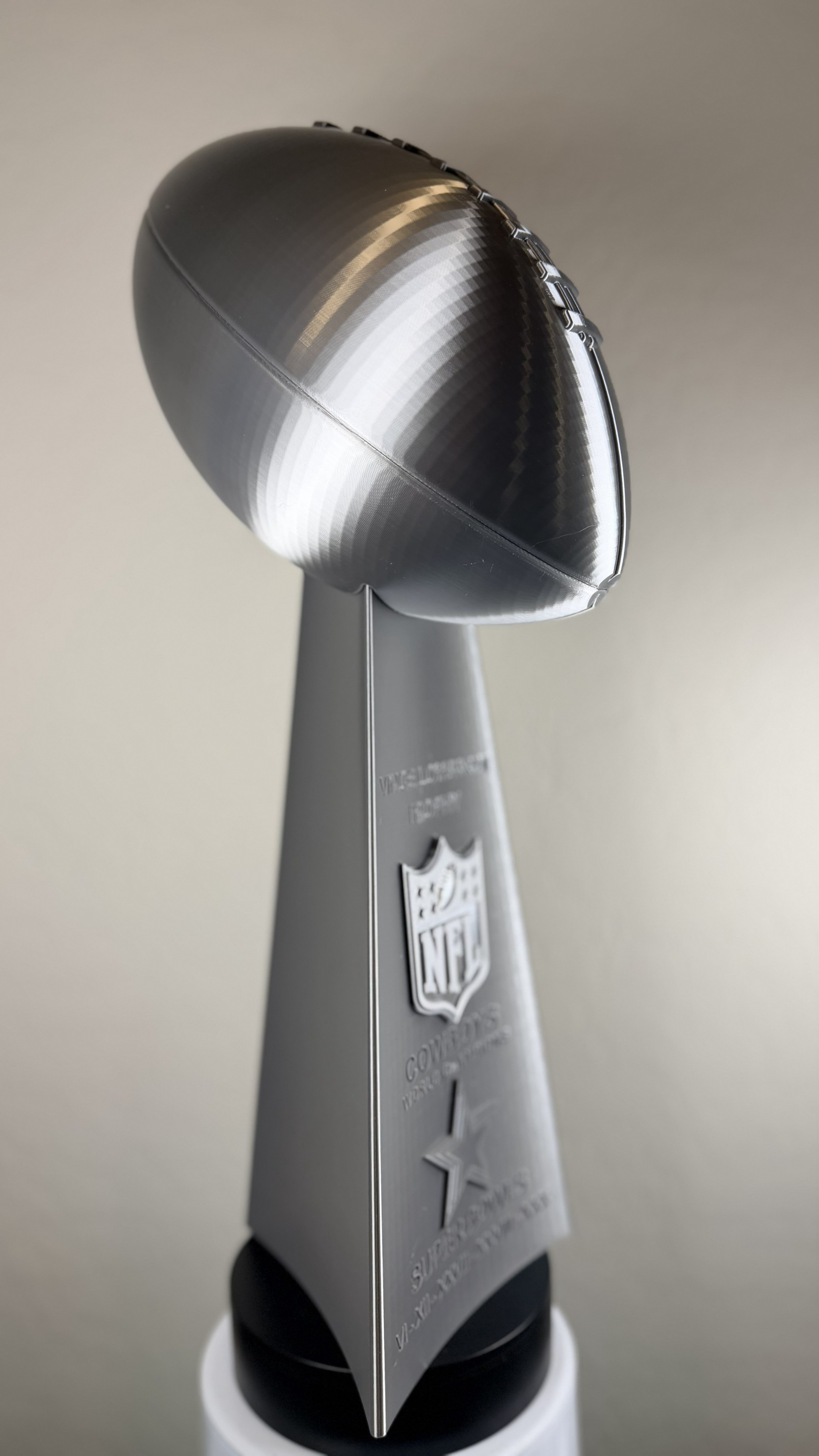 Custom 20 inch Lombardi Trophy Dallas Cowboys - ALL Superbowls