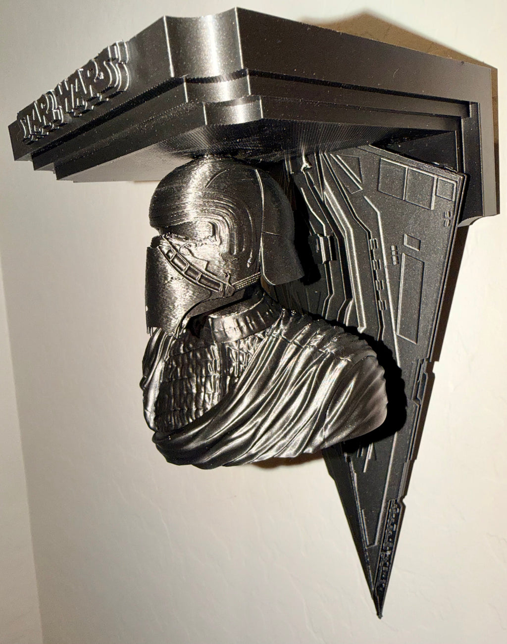 Star Wars - Kylo Ren Masked Resurgent Destroyer Like Floating Wall Shelf Decor Collectible