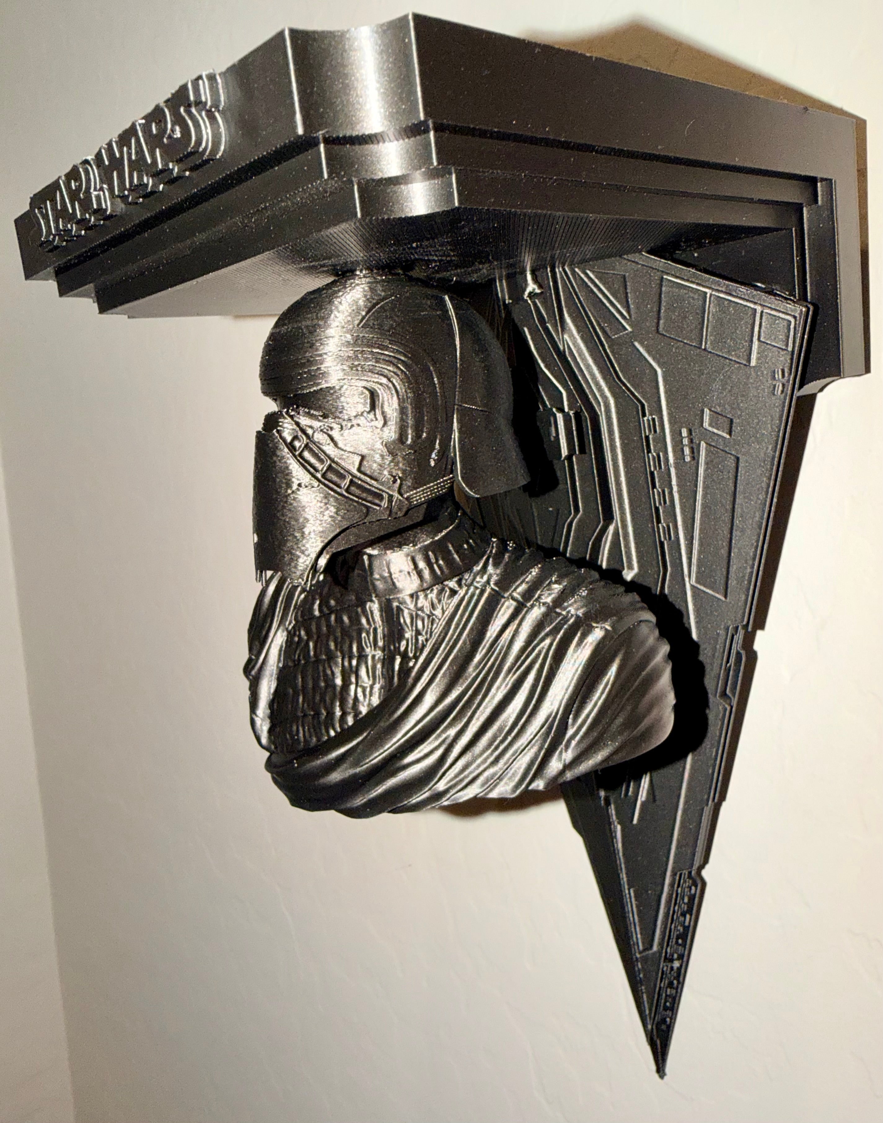 Star Wars - Kylo Ren Masked Resurgent Destroyer Like Floating Wall Shelf Decor Collectible