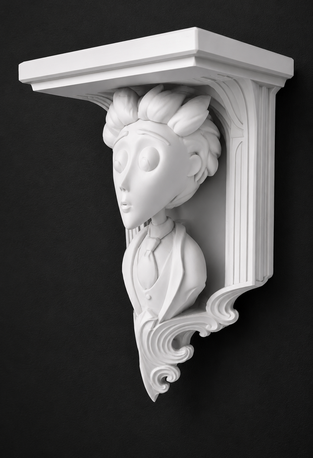 Horror Corpse Bride Victor 6x5 Top Floating Wall Shelf Collectible
