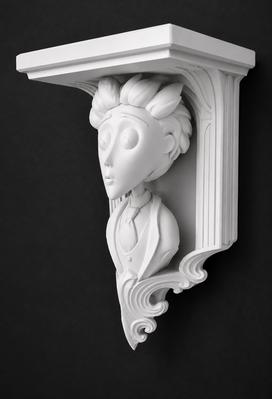 Horror Corpse Bride Victor 6x5 Top Floating Wall Shelf Collectible