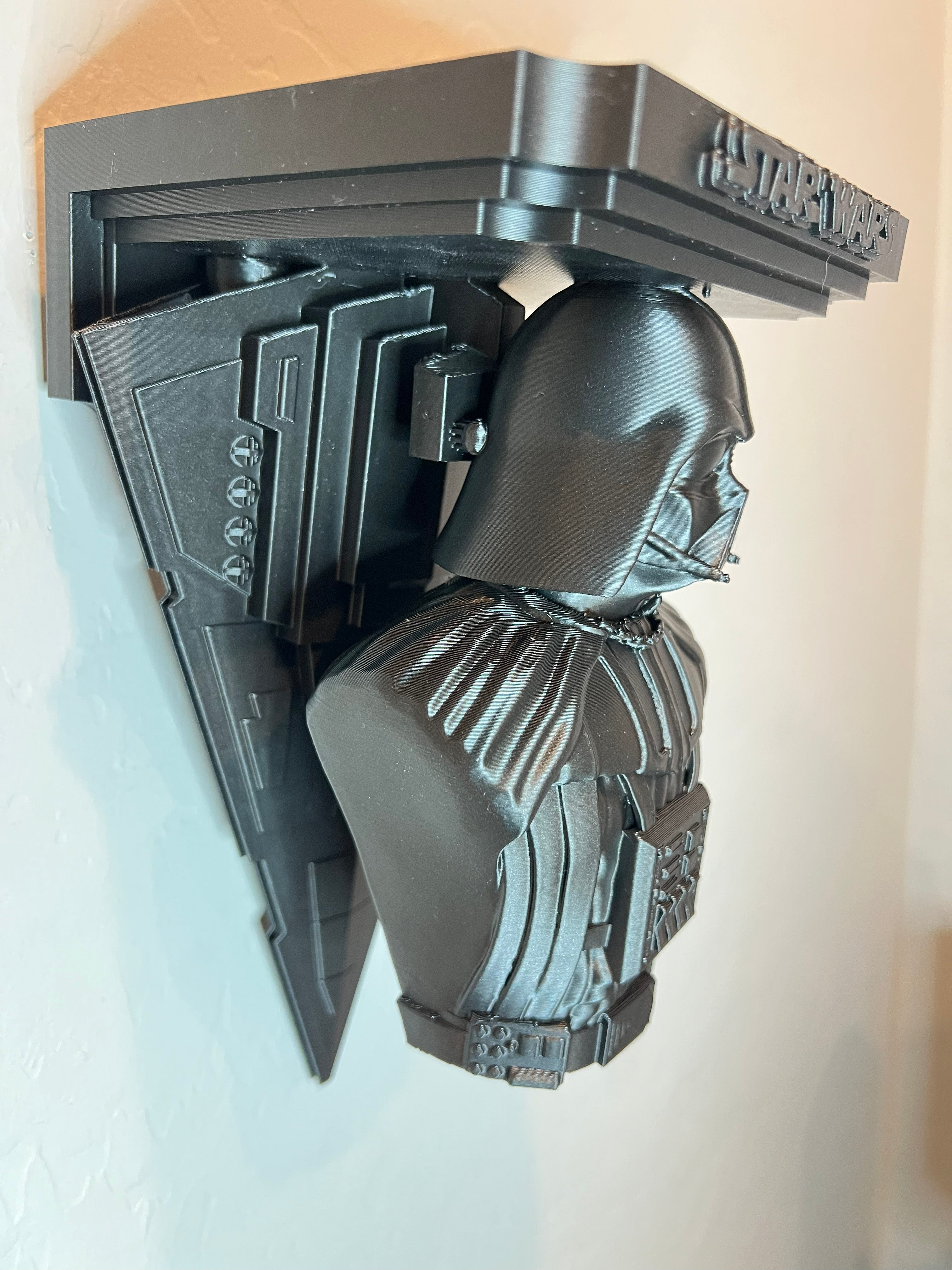 Star Wars - Darth Vader Star Destroyer  Like Floating Wall Shelf Decor Collectible