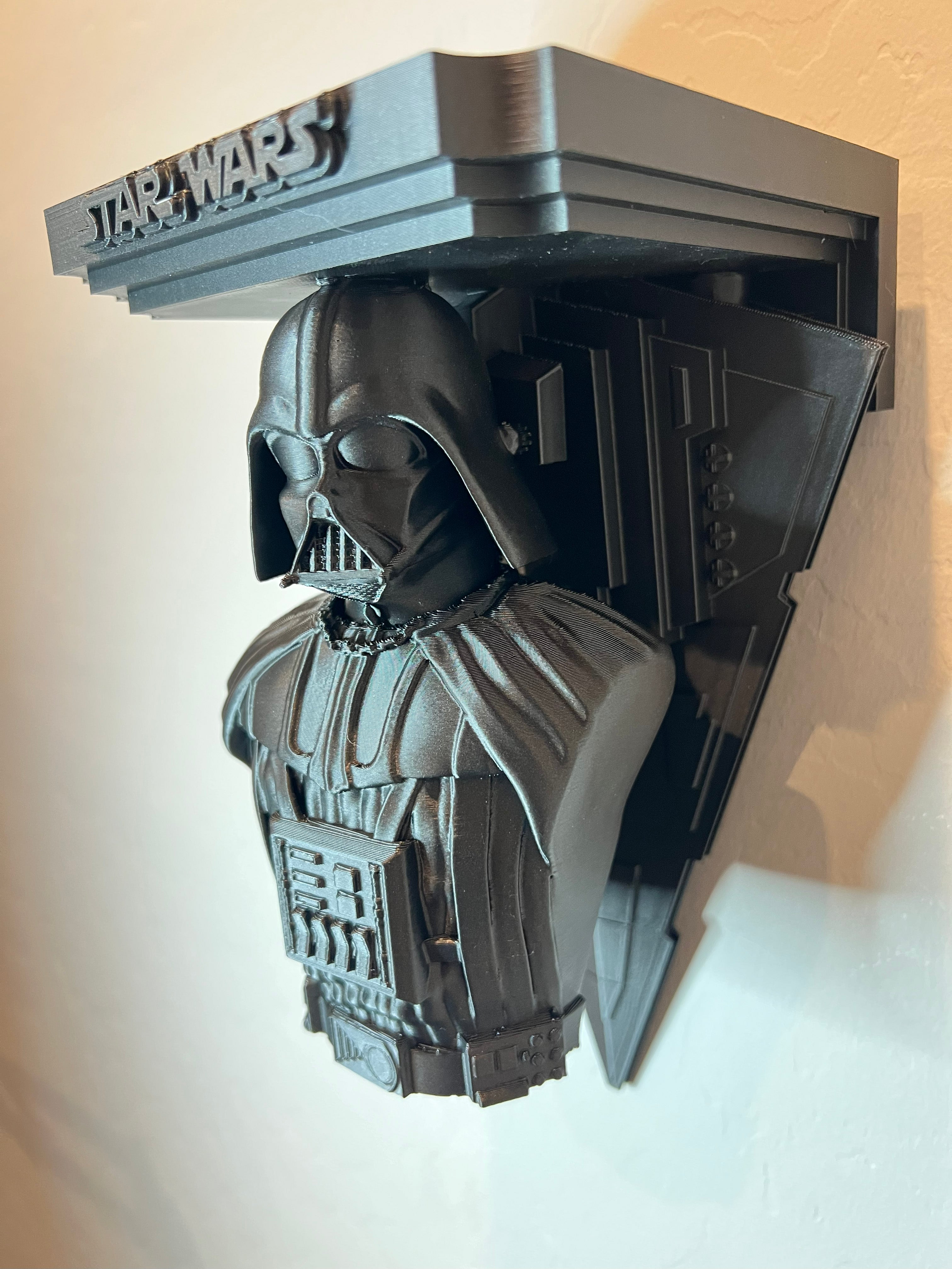 Star Wars - Darth Vader Star Destroyer  Like Floating Wall Shelf Decor Collectible