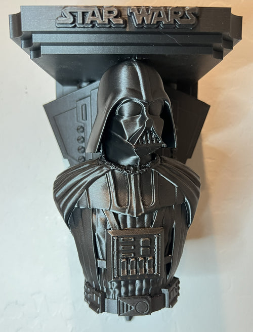 Darth Vader Star Destroyer 3D printed floating wall shelf