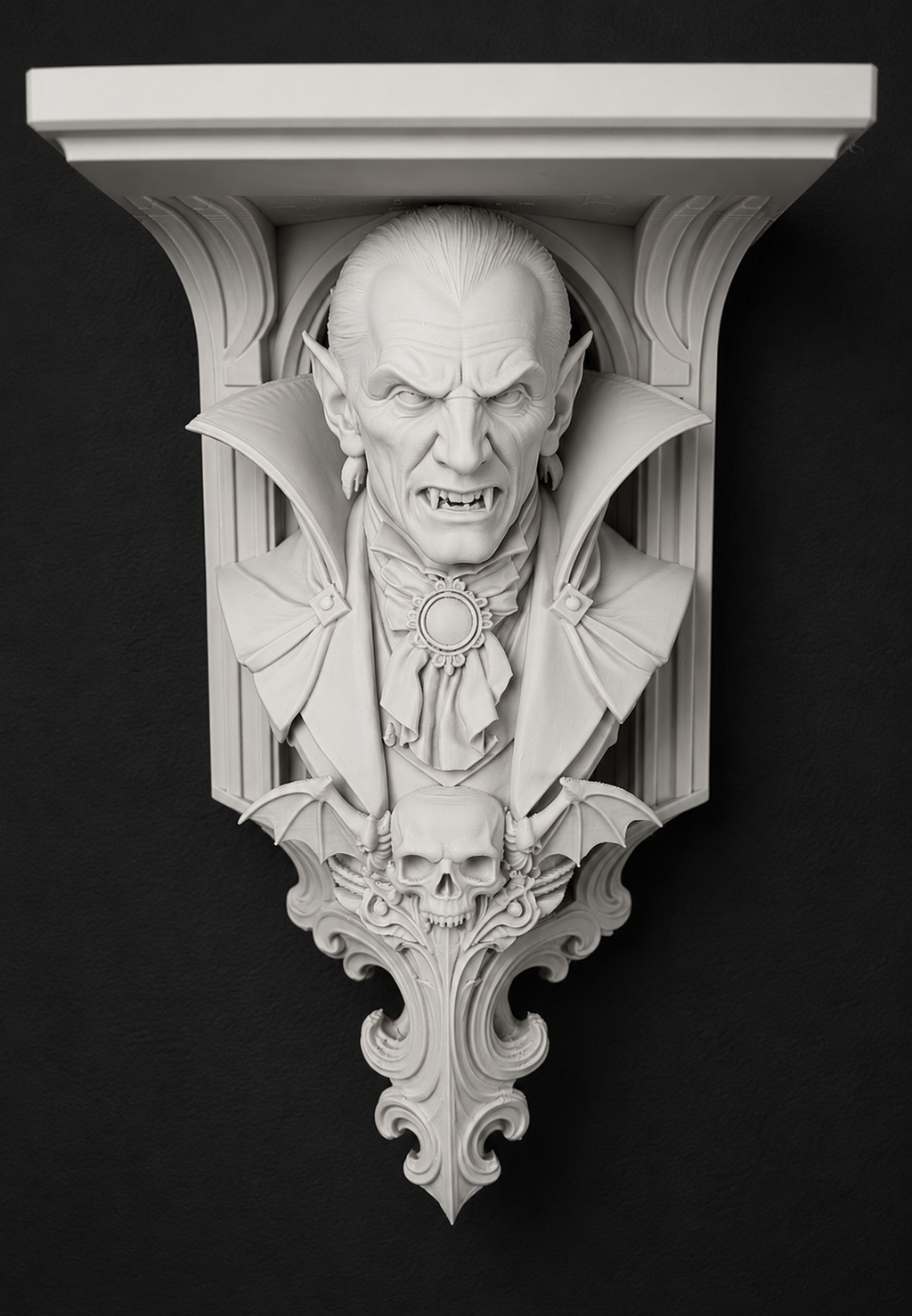 Horror Classic Count Dracula Vampire 6x5 Top Floating Wall Shelf Collectible