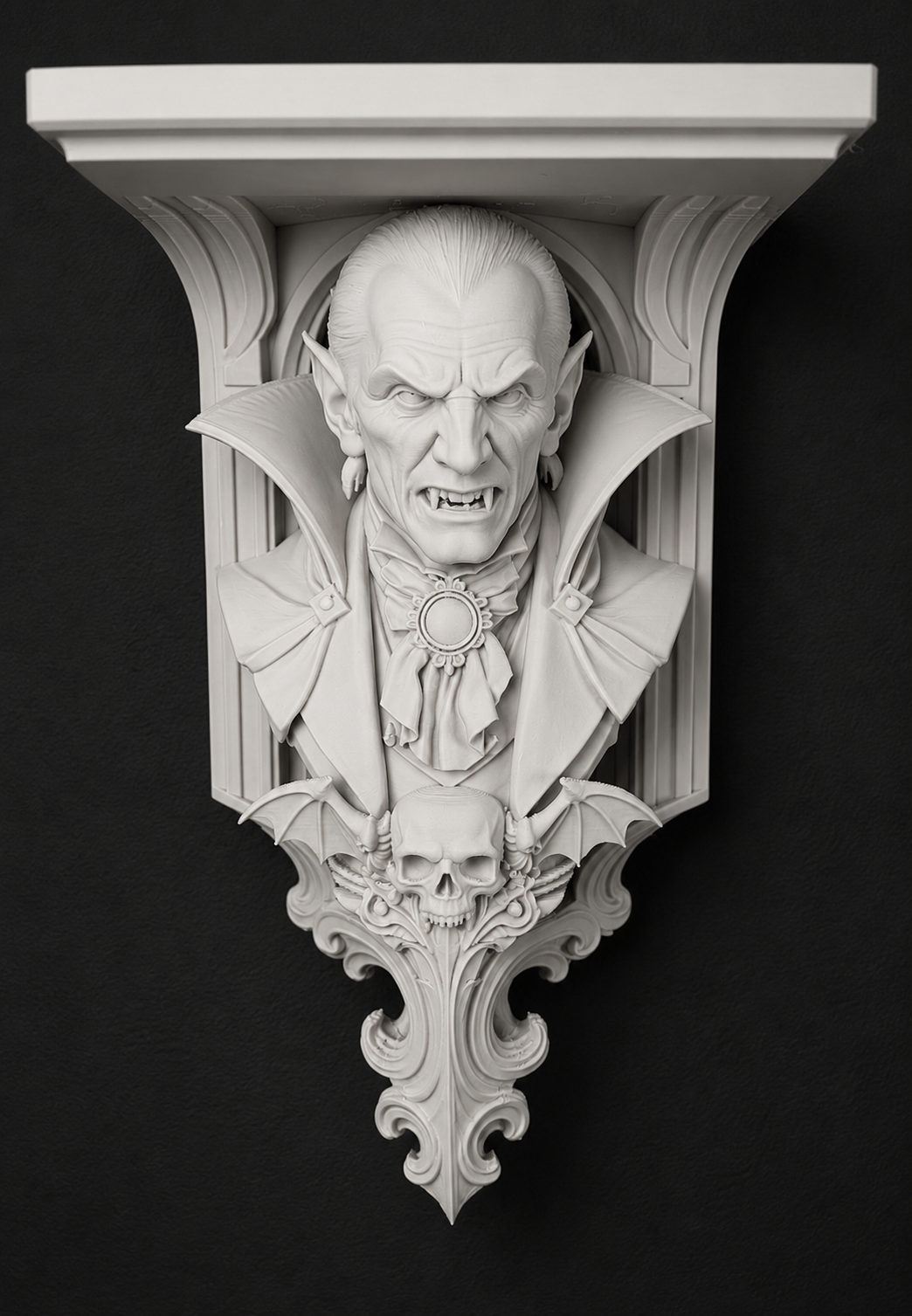 Horror Classic Count Dracula Vampire 6x5 Top Floating Wall Shelf Collectible