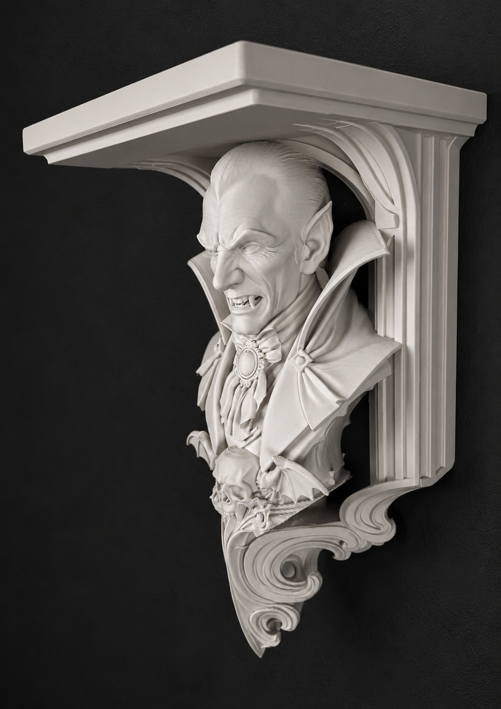 Horror Classic Count Dracula Vampire 6x5 Top Floating Wall Shelf Collectible