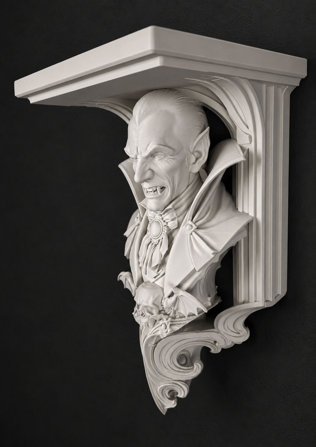 Horror Classic Count Dracula Vampire 6x5 Top Floating Wall Shelf Collectible