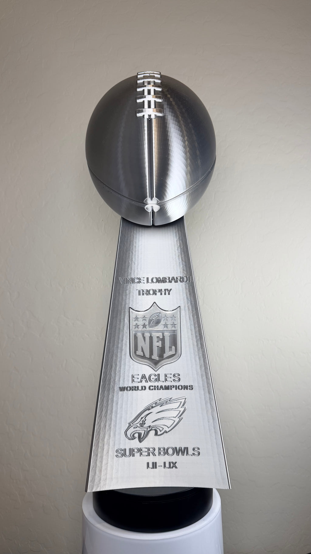 Custom 20 inch Lombardi Trophy Philadelphia Eagles - ALL Superbowls