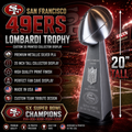 Custom 20 inch Lombardi Trophy San Francisco 49ers - ALL Superbowls