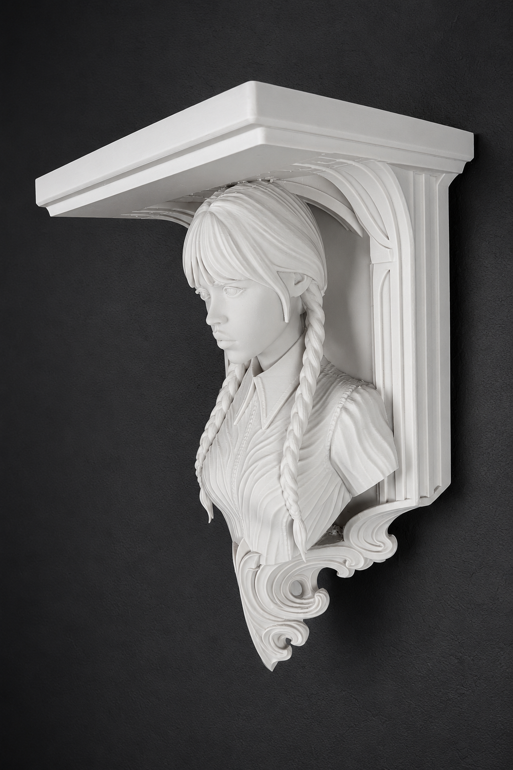 Horror Adam’s Family Wednesday 6x5 Top Wall Shelf Collectible