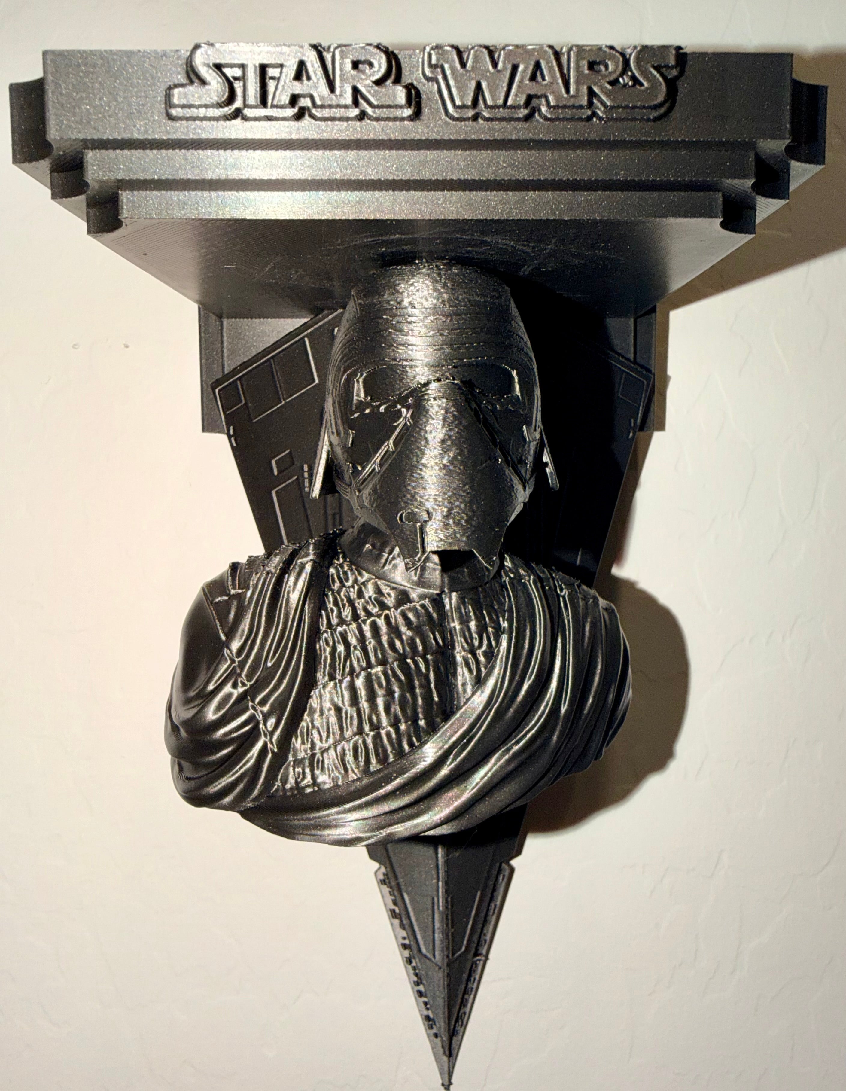 Star Wars - Kylo Ren Masked Resurgent Destroyer Like Floating Wall Shelf Decor Collectible