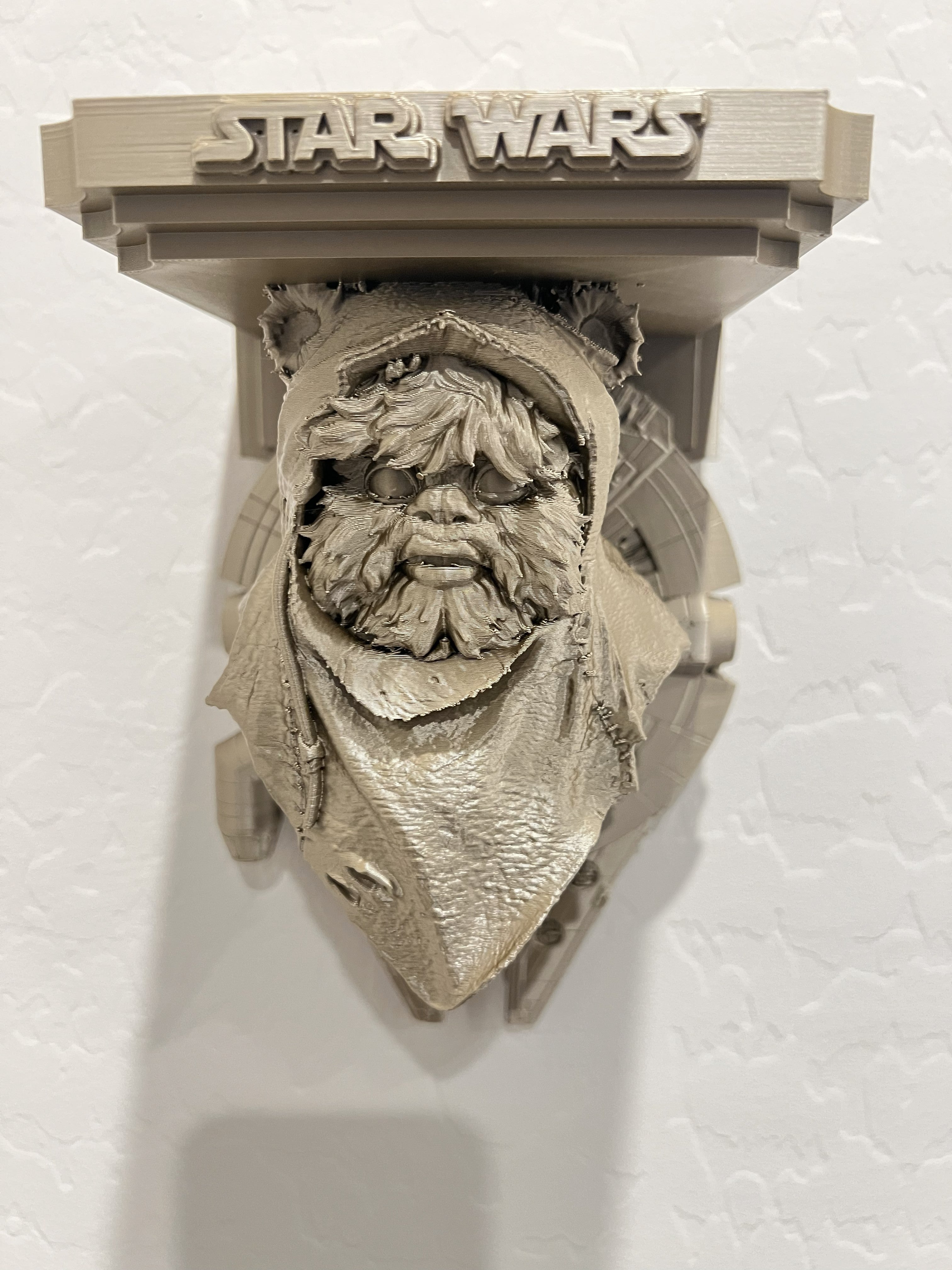 Star Wars - Ewok Millennium Falcon Like Floating Wall Shelf Decor Collectible