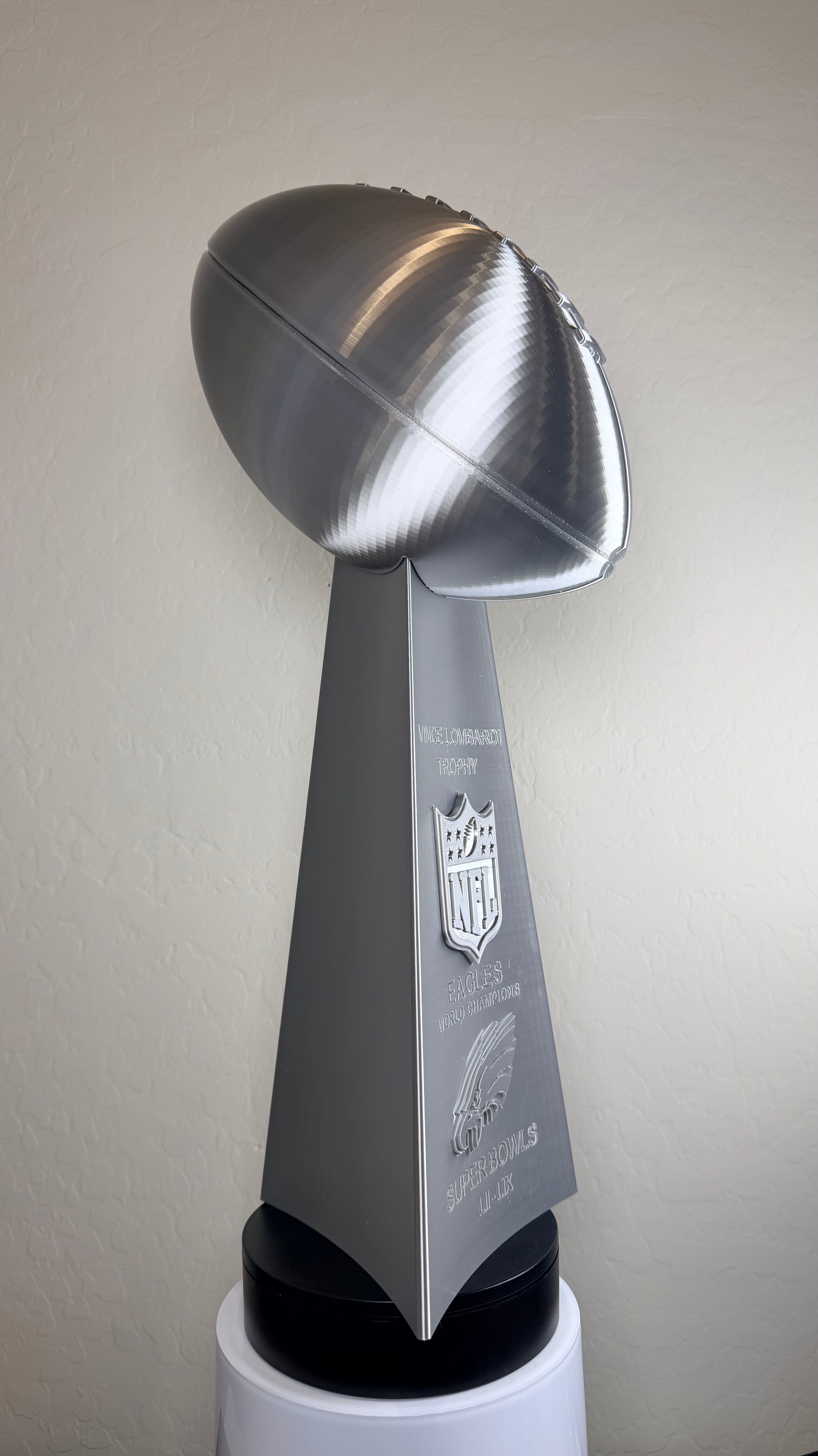 Custom 20 inch Lombardi Trophy Philadelphia Eagles - ALL Superbowls