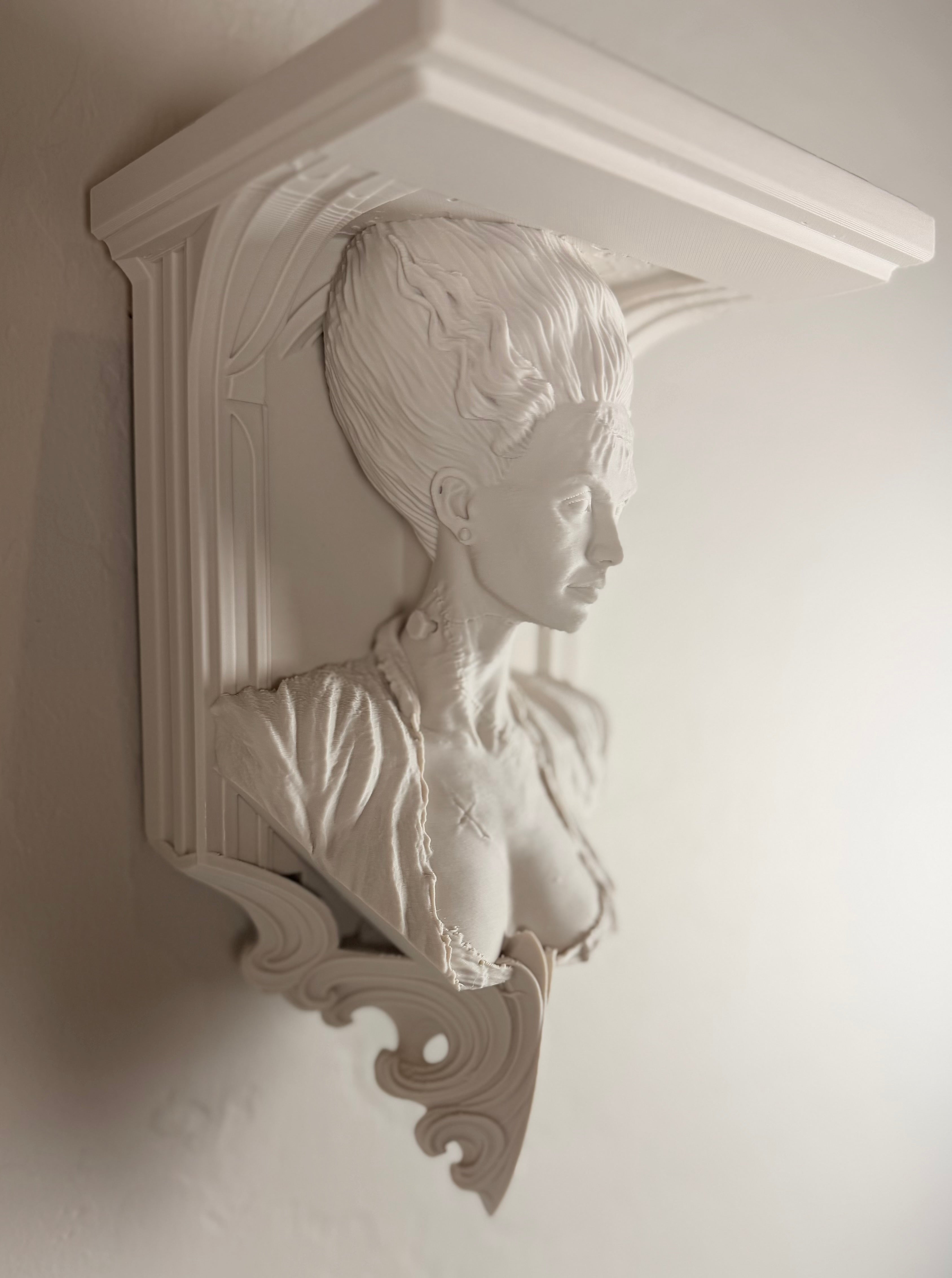 Horror Classic Bride of Frankenstein 6x5 Top Floating Wall Shelf Collectible