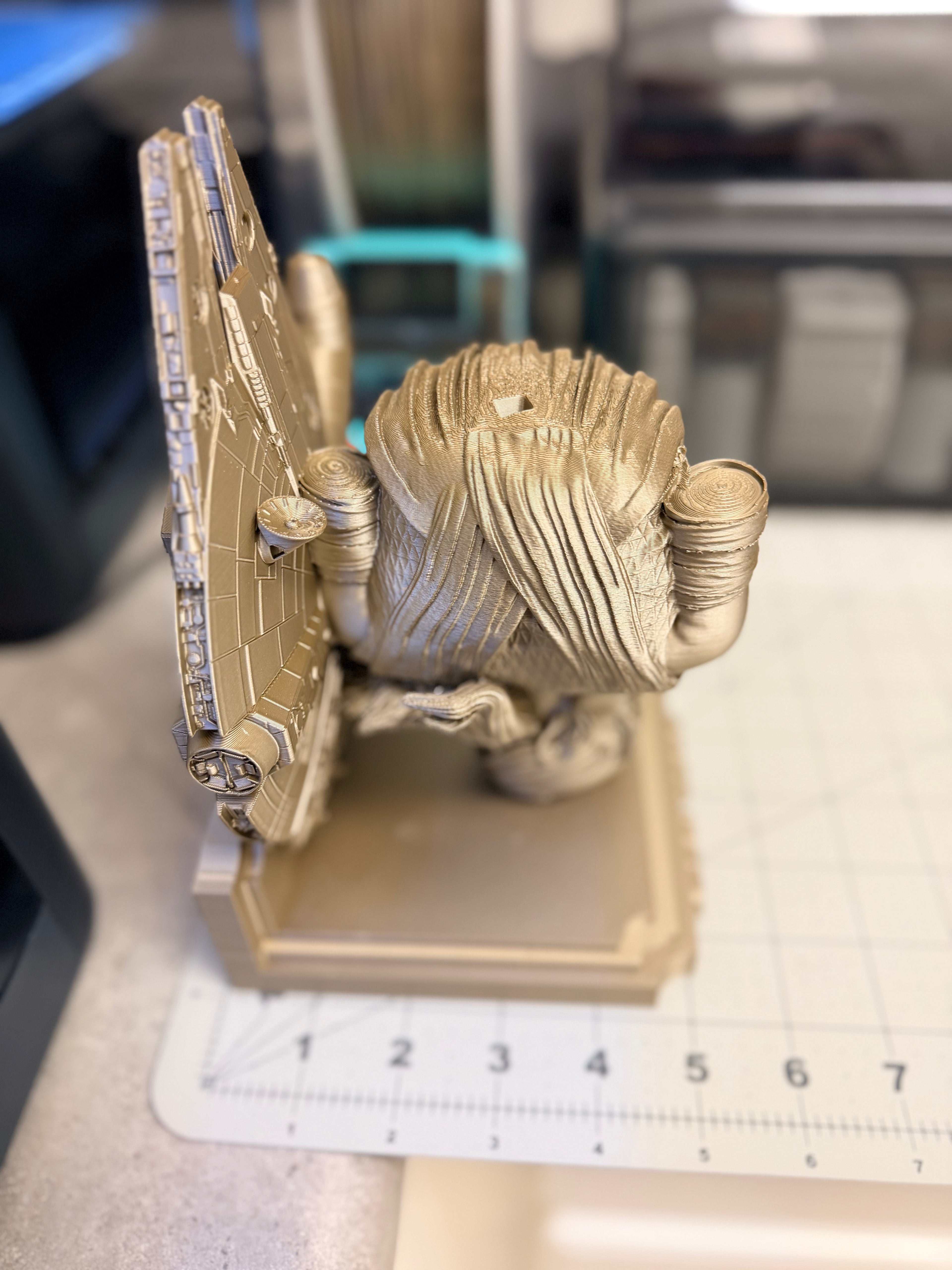 Star Wars - Rey Millenium Falcon Like Floating Wall Shelf Decor Collectible